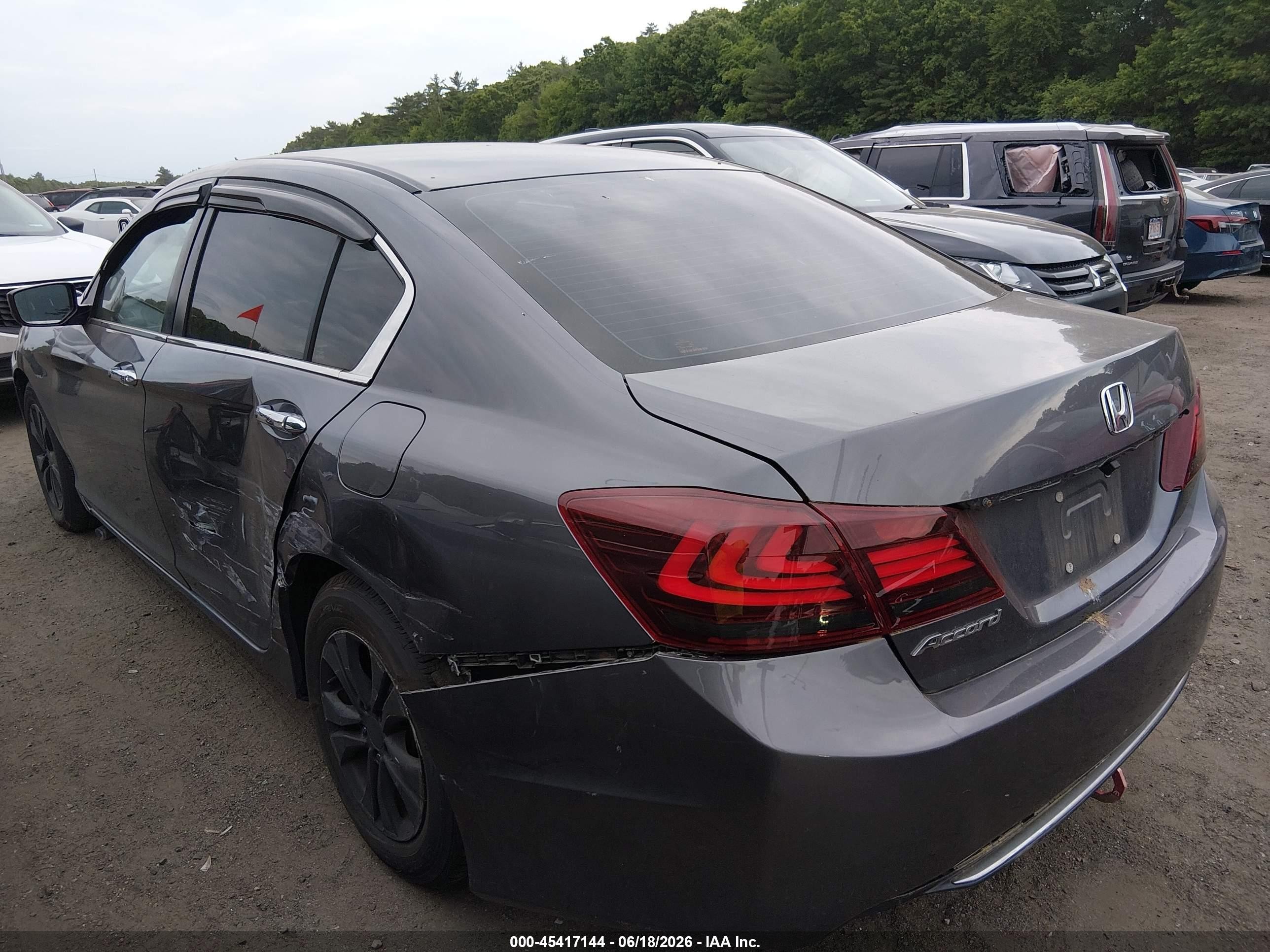 2015 Honda Accord Lx Gray vin: 1HGCR2F36FA207724