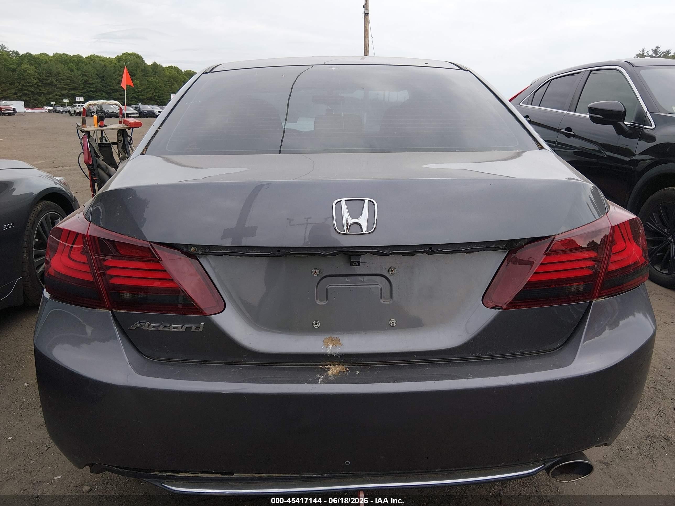 2015 Honda Accord Lx Gray vin: 1HGCR2F36FA207724