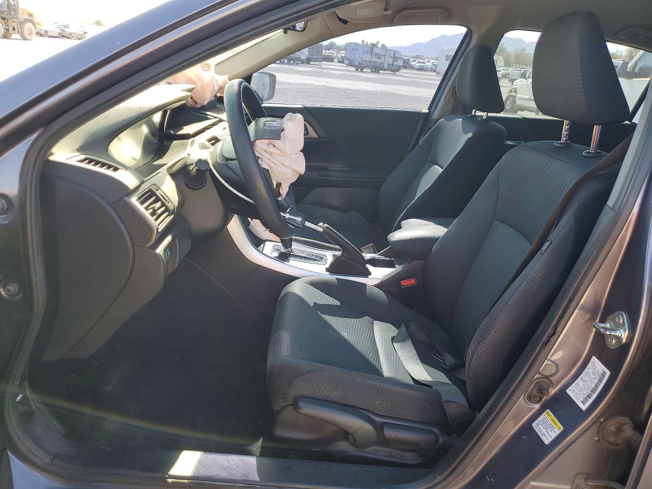 2015 Honda Accord Lx Gray vin: 1HGCR2F36FA208503