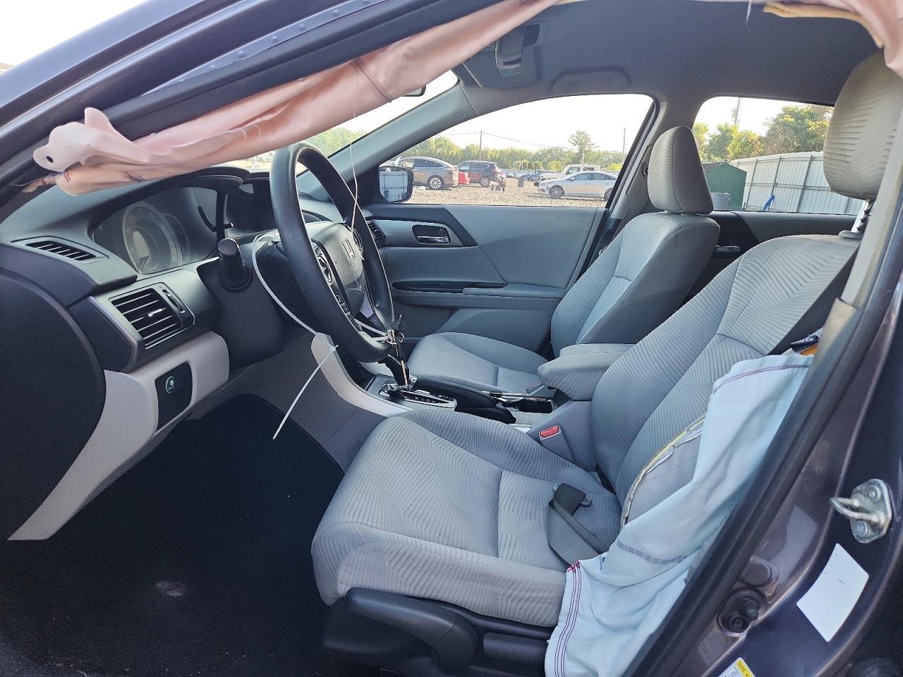 2015 Honda Accord Lx Gray vin: 1HGCR2F36FA211322