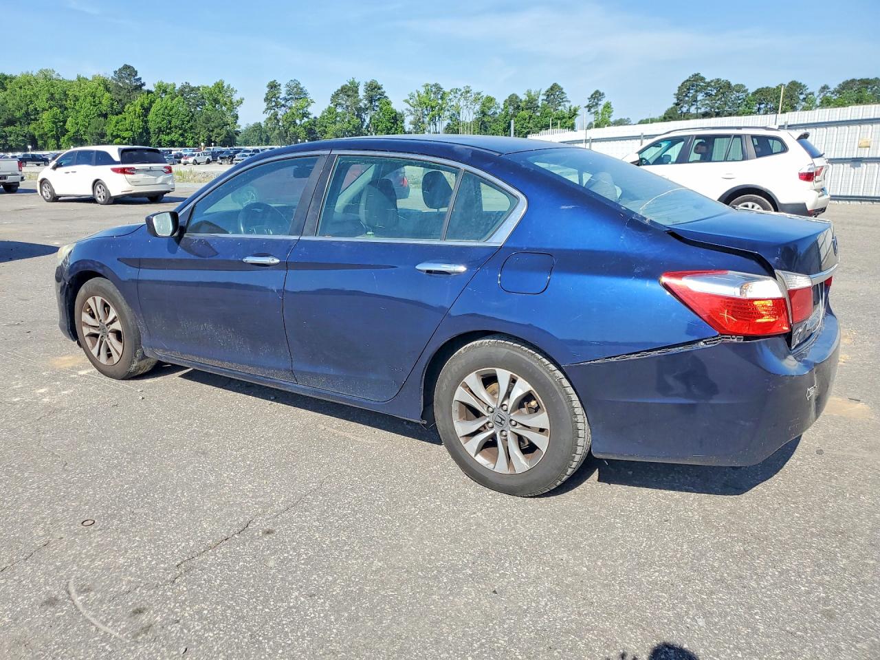 2015 Honda Accord Lx Blue vin: 1HGCR2F36FA219405
