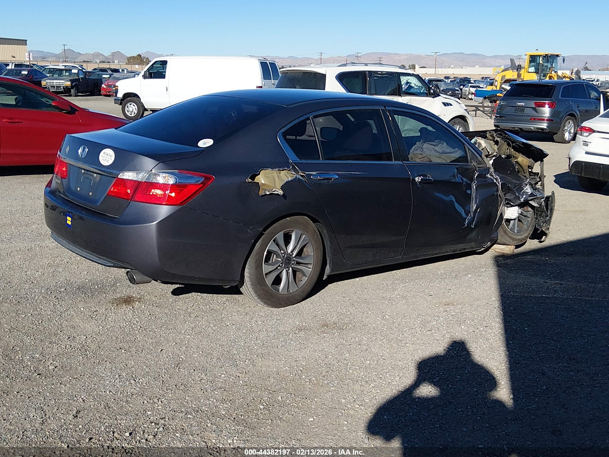 2015 Honda Accord Lx Gray vin: 1HGCR2F36FA228847