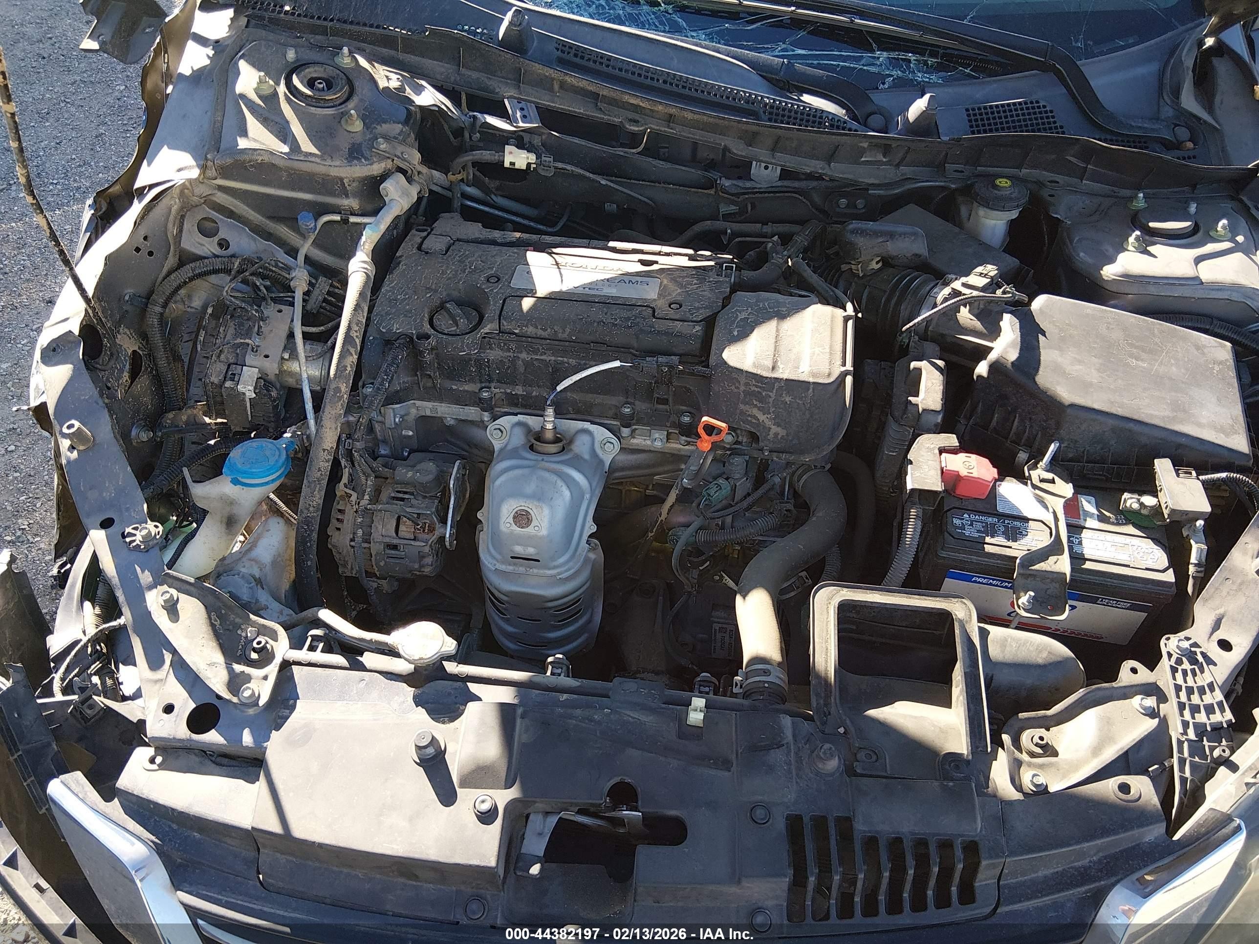 2015 Honda Accord Lx Gray vin: 1HGCR2F36FA228847
