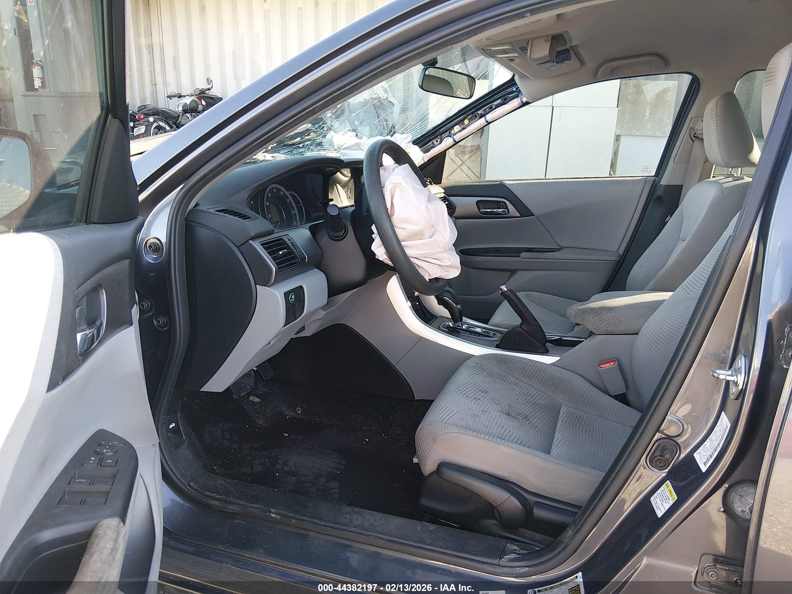 2015 Honda Accord Lx Gray vin: 1HGCR2F36FA228847