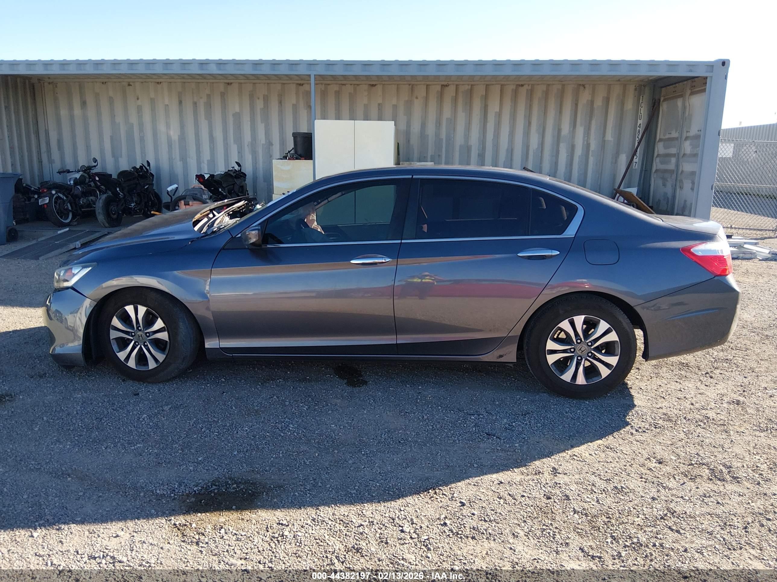 2015 Honda Accord Lx Gray vin: 1HGCR2F36FA228847