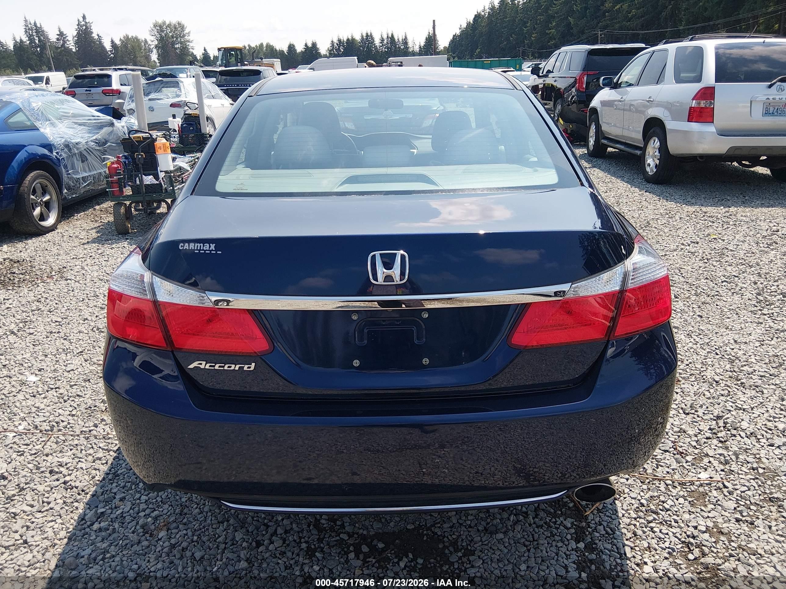 2015 Honda Accord Lx Blue vin: 1HGCR2F36FA272363