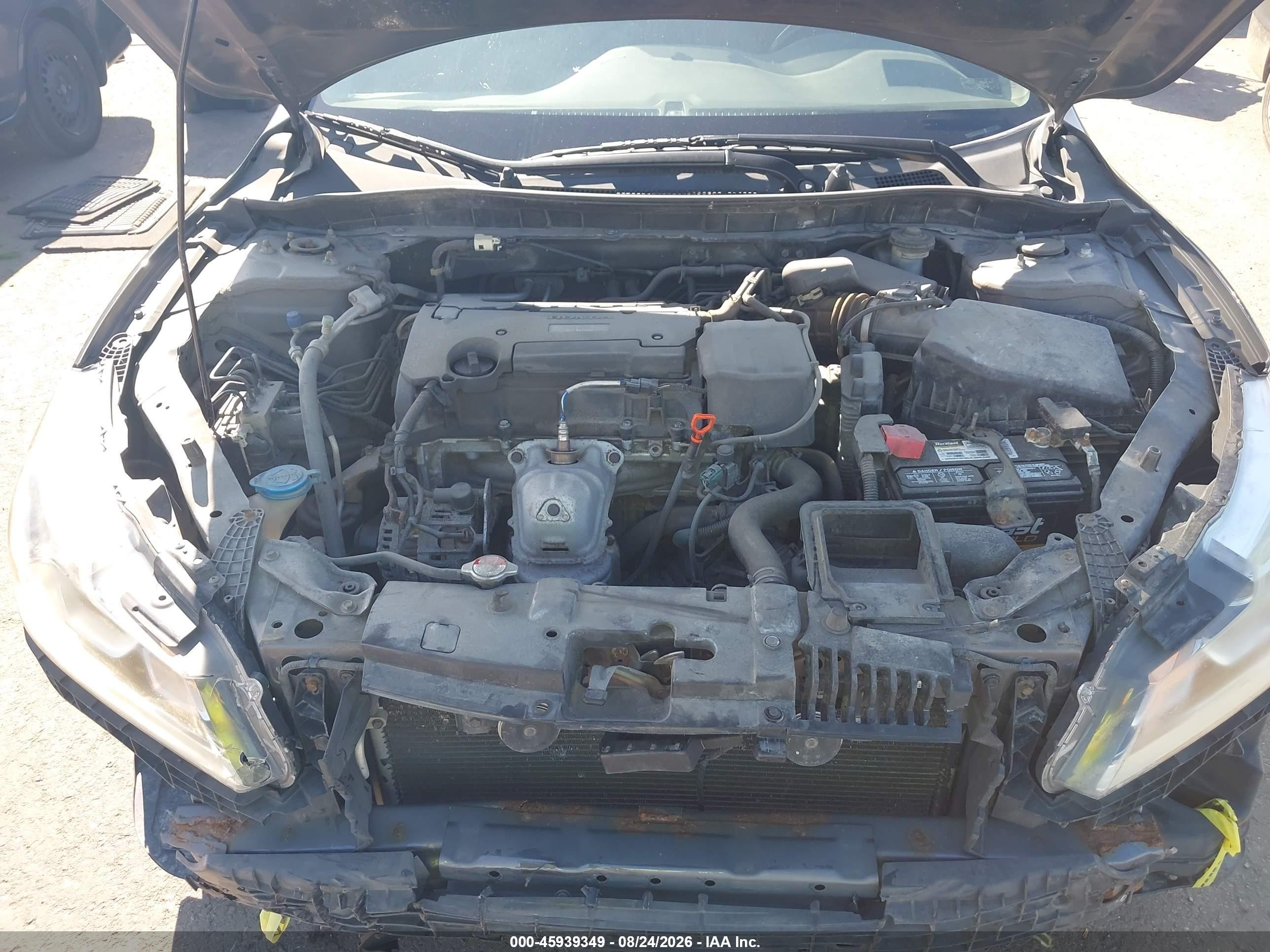 2016 Honda Accord Lx Gray vin: 1HGCR2F36GA155626