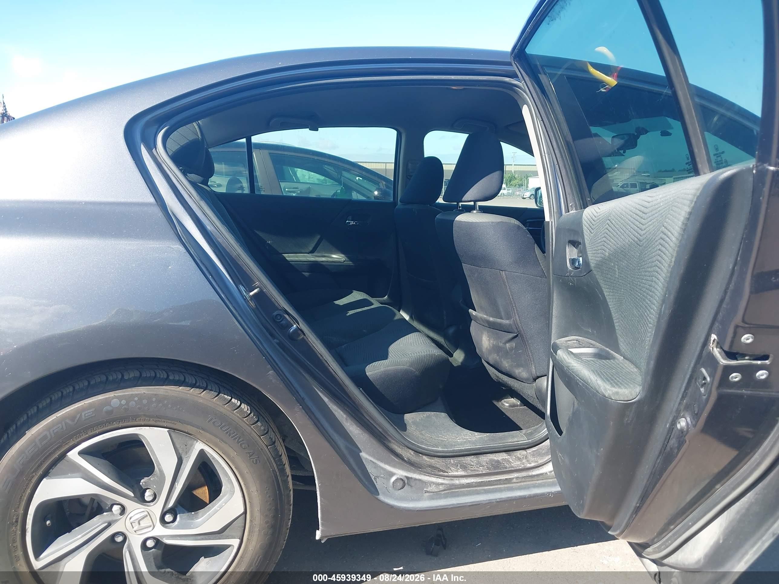 2016 Honda Accord Lx Gray vin: 1HGCR2F36GA155626