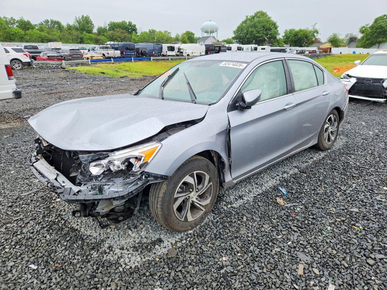 2017 Honda Accord Lx Silver vin: 1HGCR2F36HA002035