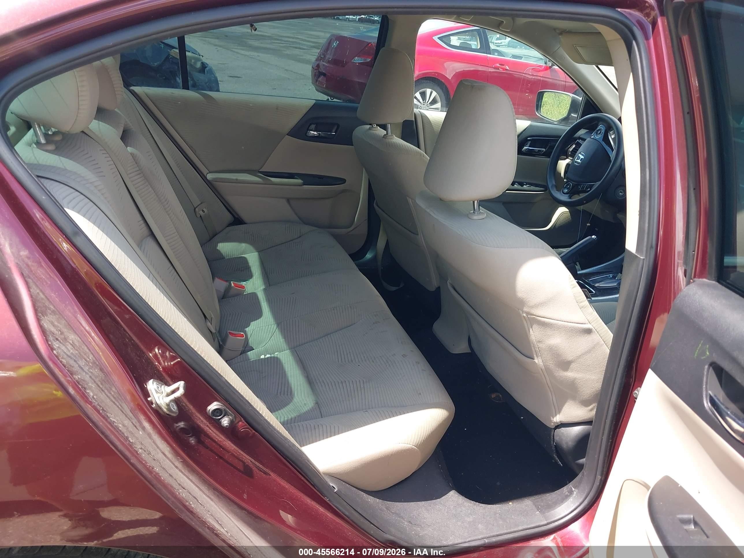 2017 Honda Accord Lx Burgundy vin: 1HGCR2F36HA003461