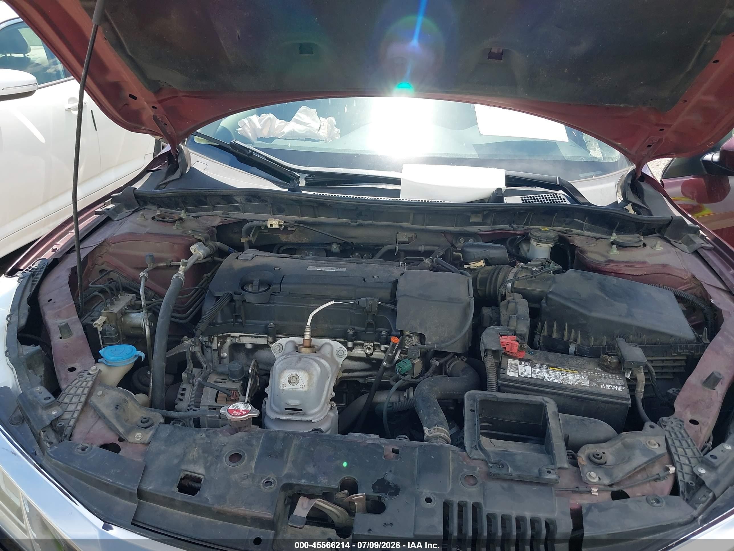2017 Honda Accord Lx Burgundy vin: 1HGCR2F36HA003461