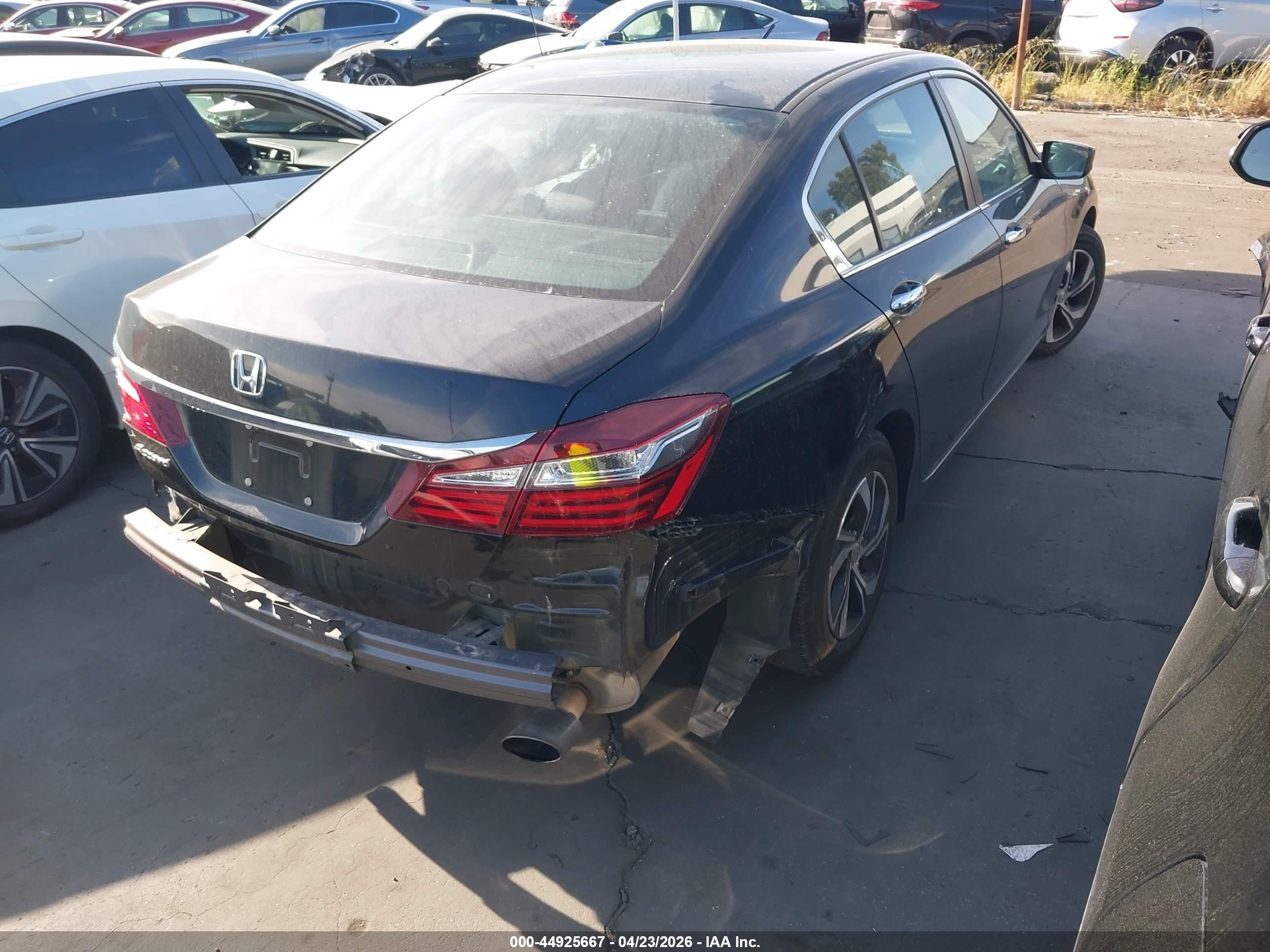2017 Honda Accord Lx Черный vin: 1HGCR2F36HA041837