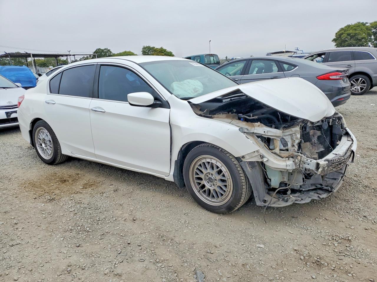 2017 Honda Accord Lx White vin: 1HGCR2F36HA223358