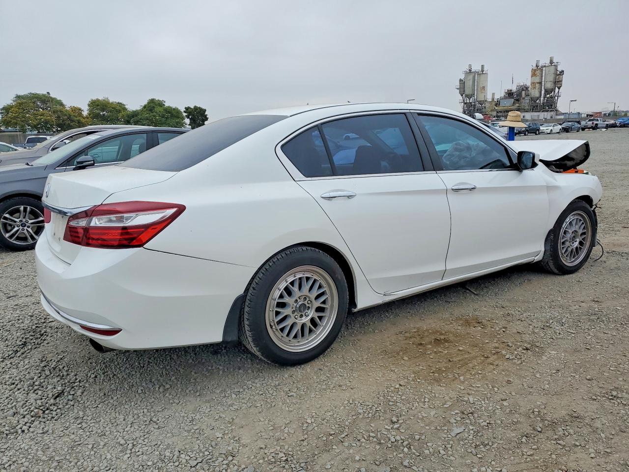 2017 Honda Accord Lx White vin: 1HGCR2F36HA223358