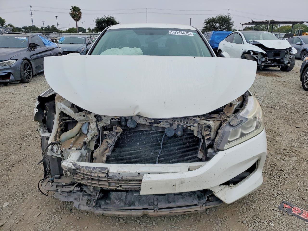 2017 Honda Accord Lx White vin: 1HGCR2F36HA223358