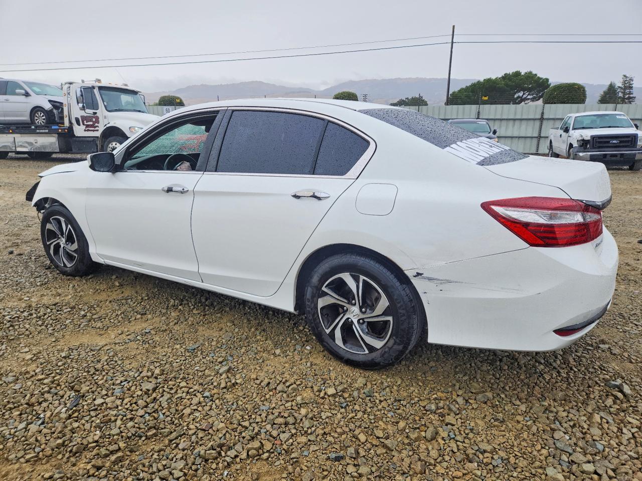 2017 Honda Accord Lx White vin: 1HGCR2F36HA241908