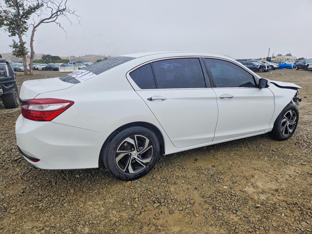 2017 Honda Accord Lx White vin: 1HGCR2F36HA241908