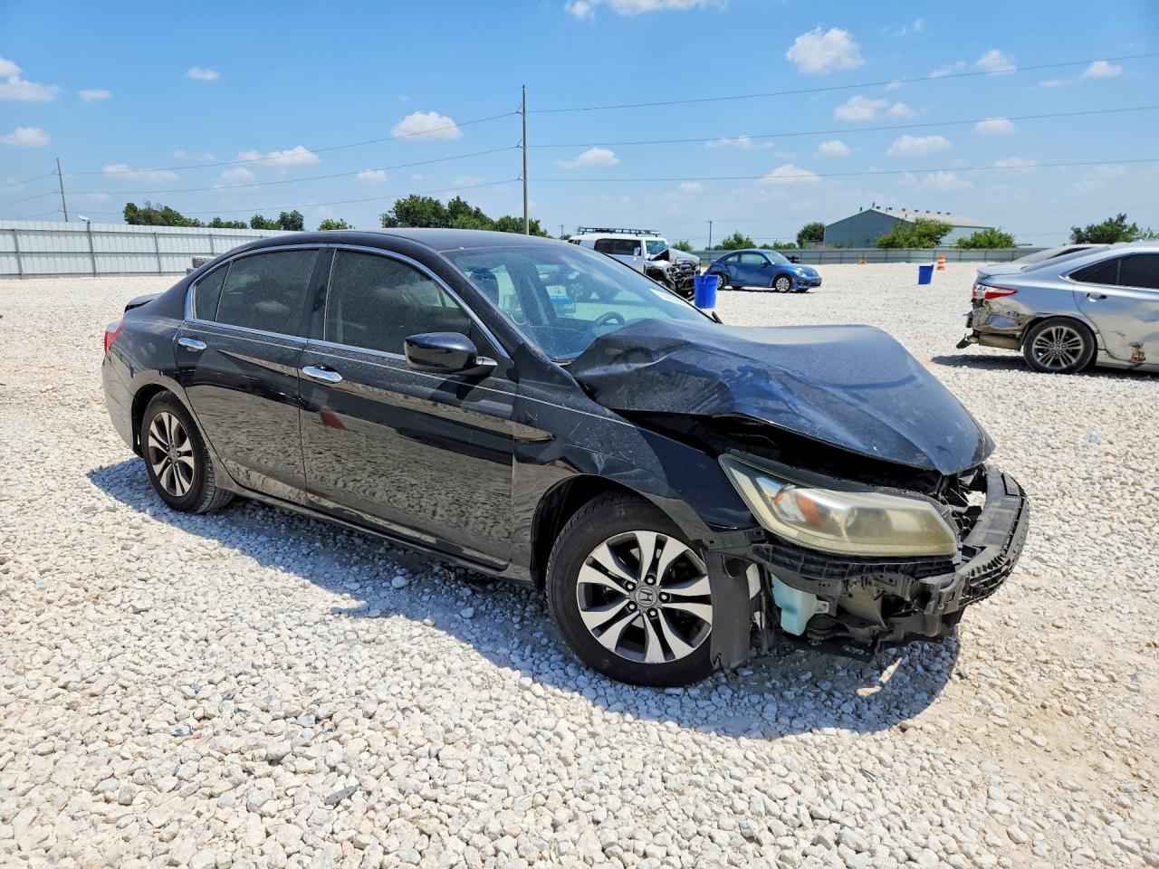 2013 Honda Accord Lx Black vin: 1HGCR2F37DA000191