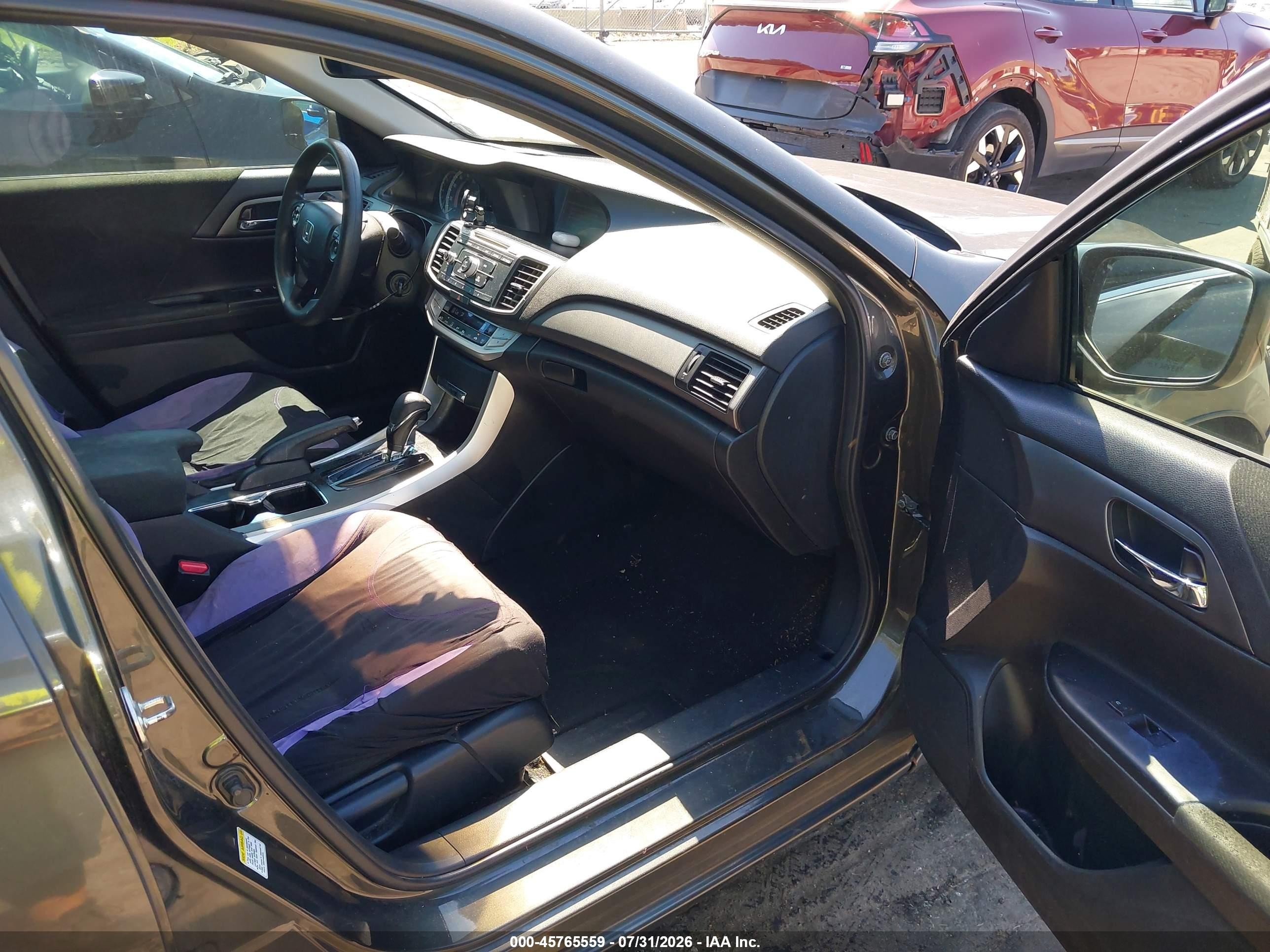 2013 Honda Accord Lx Gray vin: 1HGCR2F37DA008176
