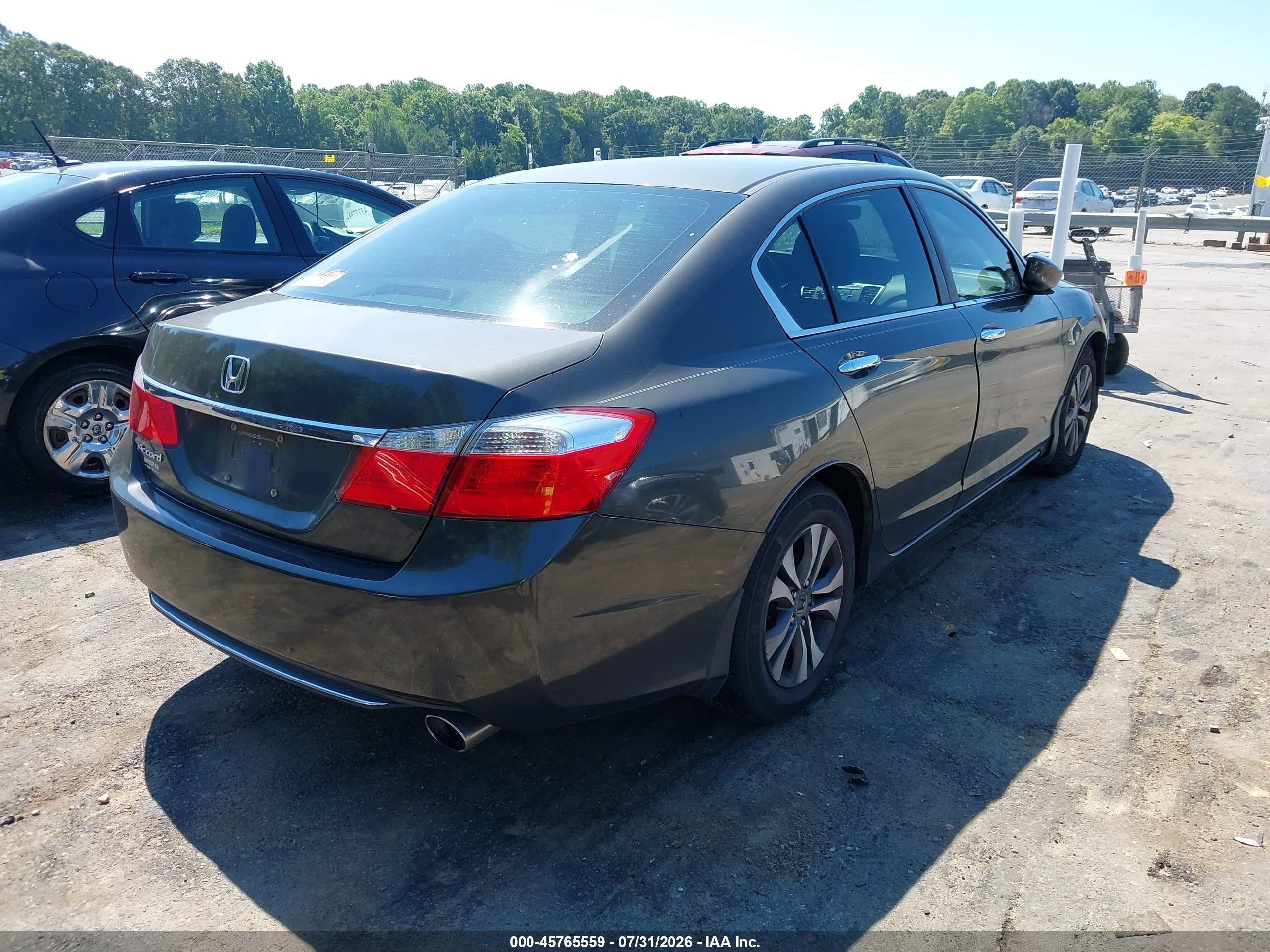 2013 Honda Accord Lx Gray vin: 1HGCR2F37DA008176