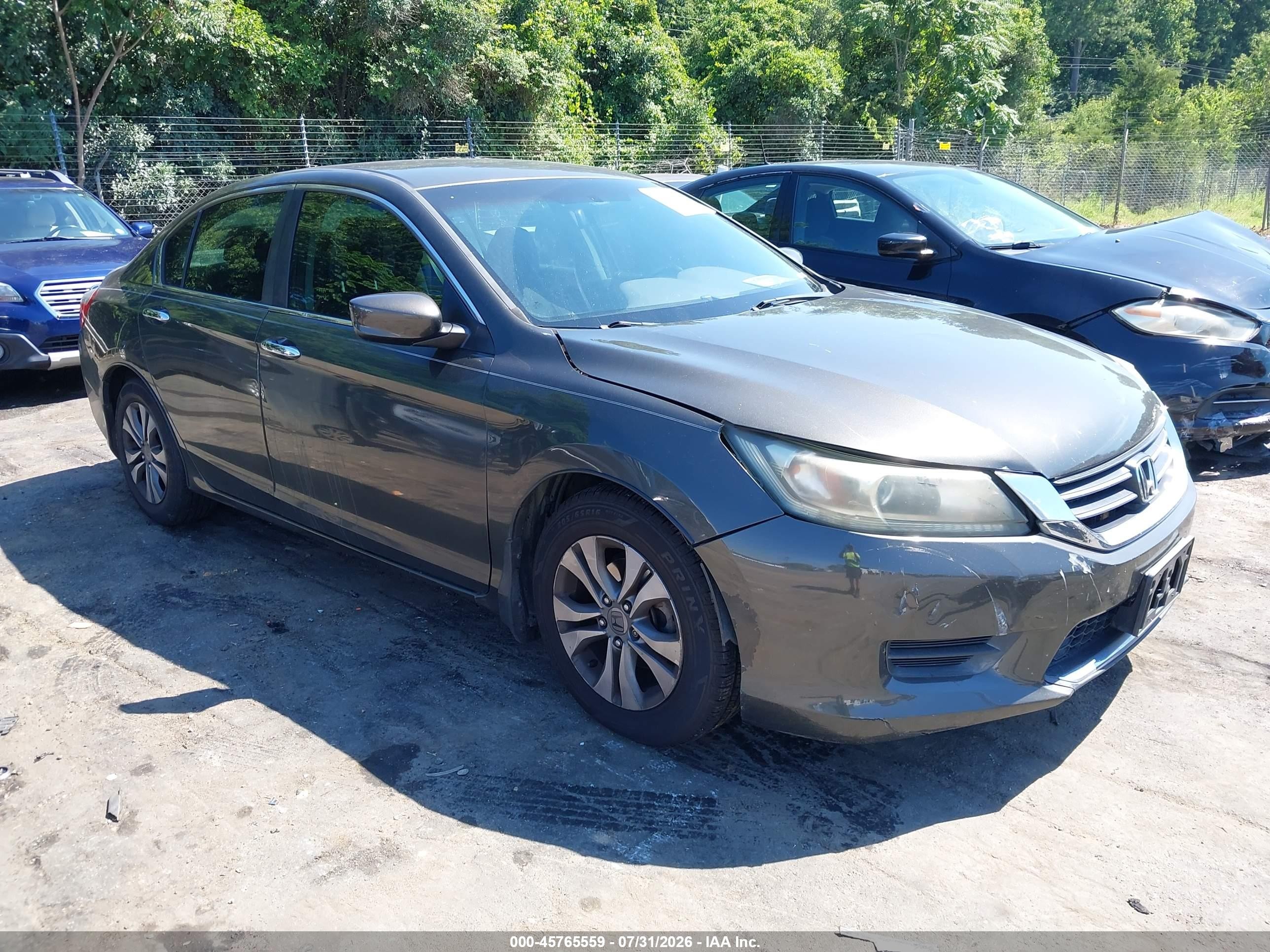 2013 Honda Accord Lx Gray vin: 1HGCR2F37DA008176