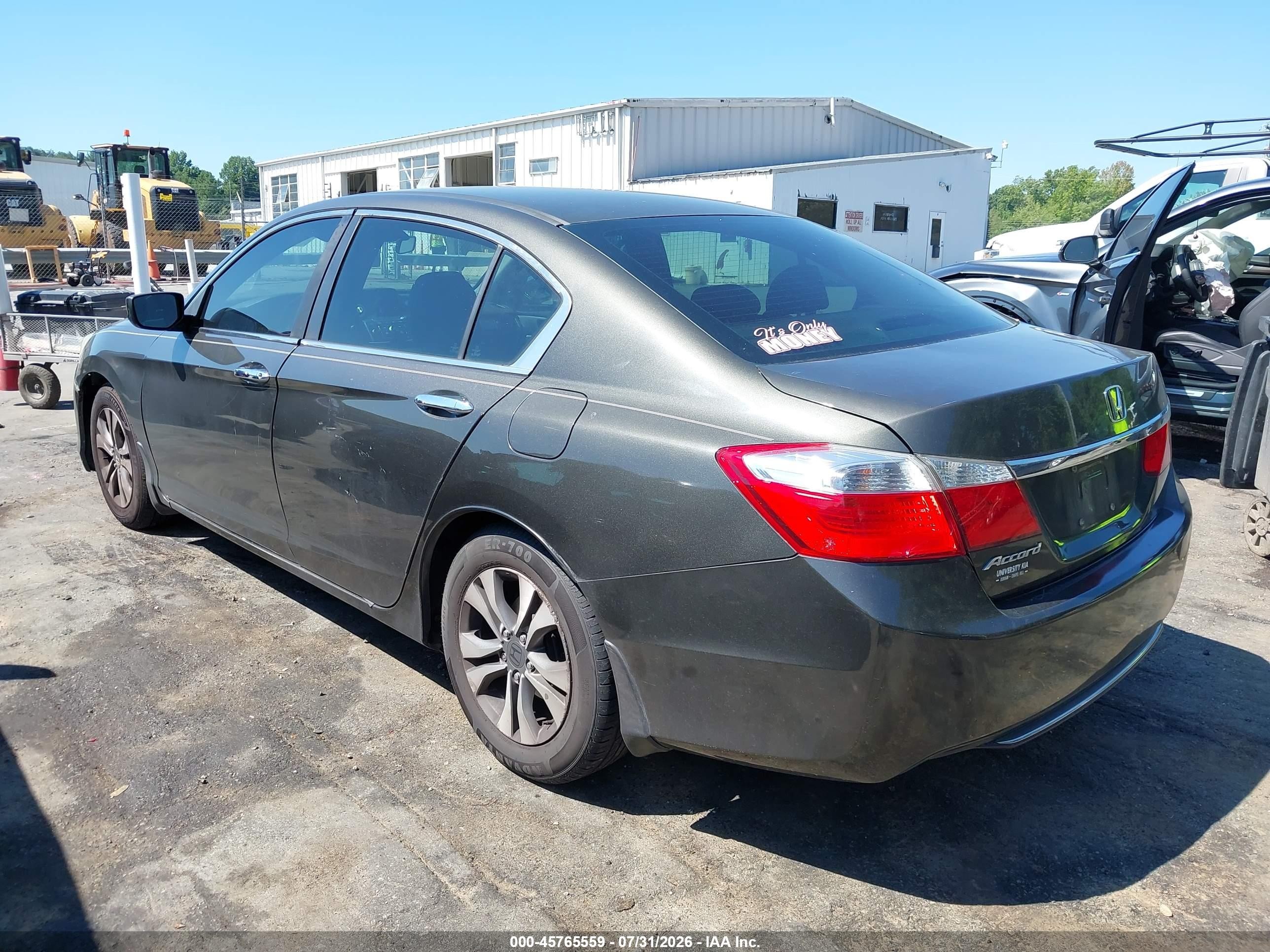 2013 Honda Accord Lx Gray vin: 1HGCR2F37DA008176
