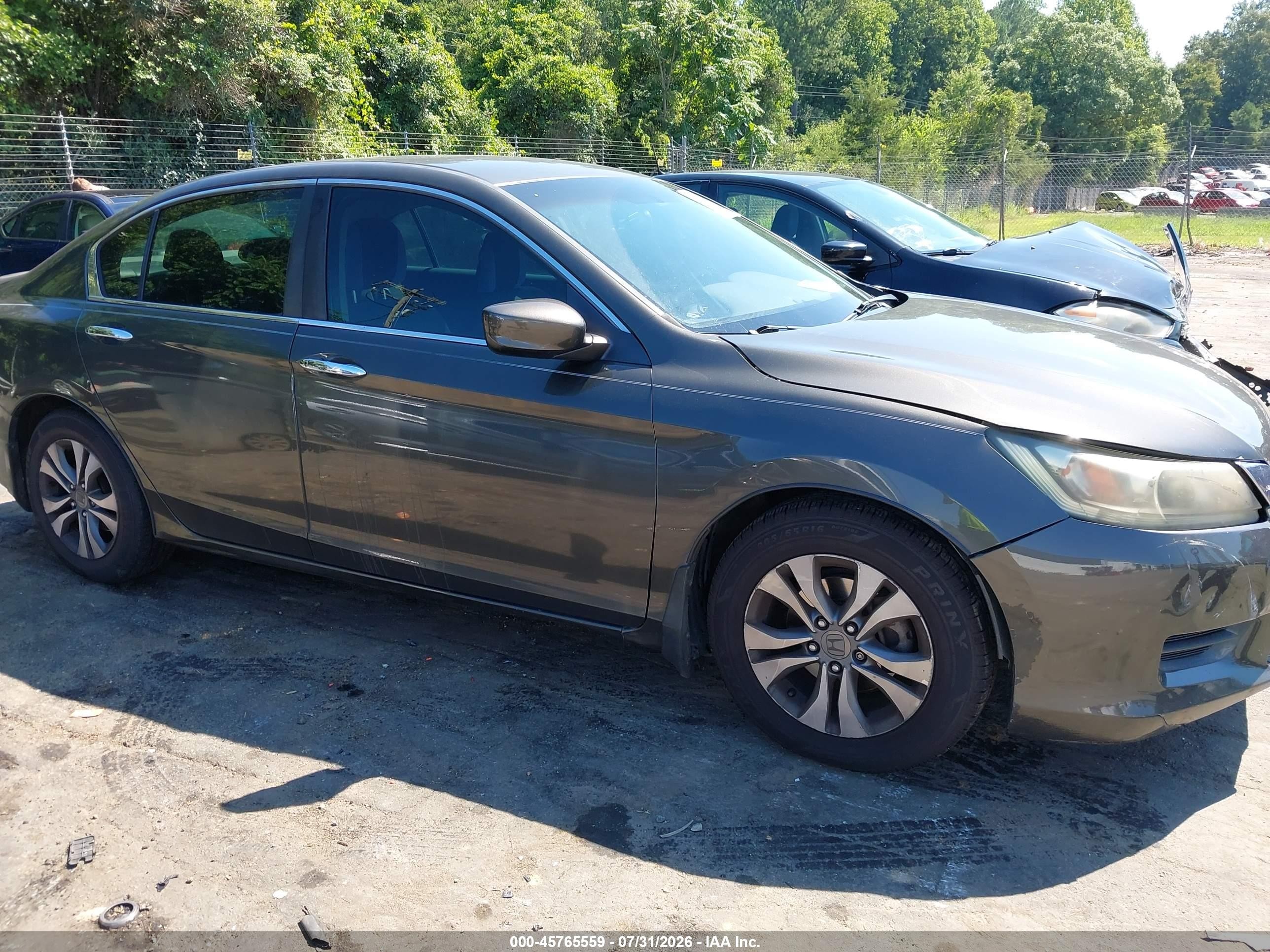2013 Honda Accord Lx Gray vin: 1HGCR2F37DA008176