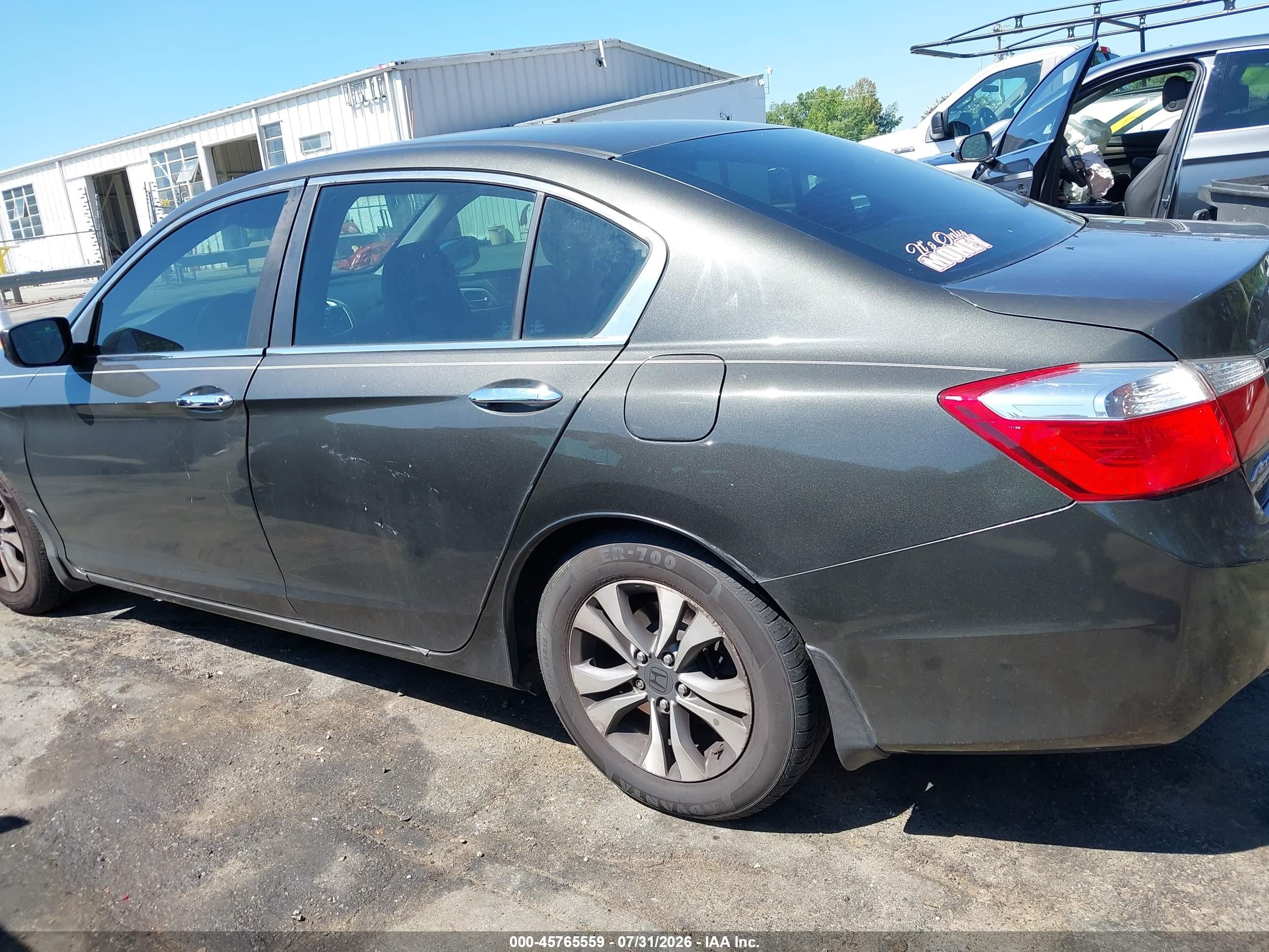 2013 Honda Accord Lx Gray vin: 1HGCR2F37DA008176