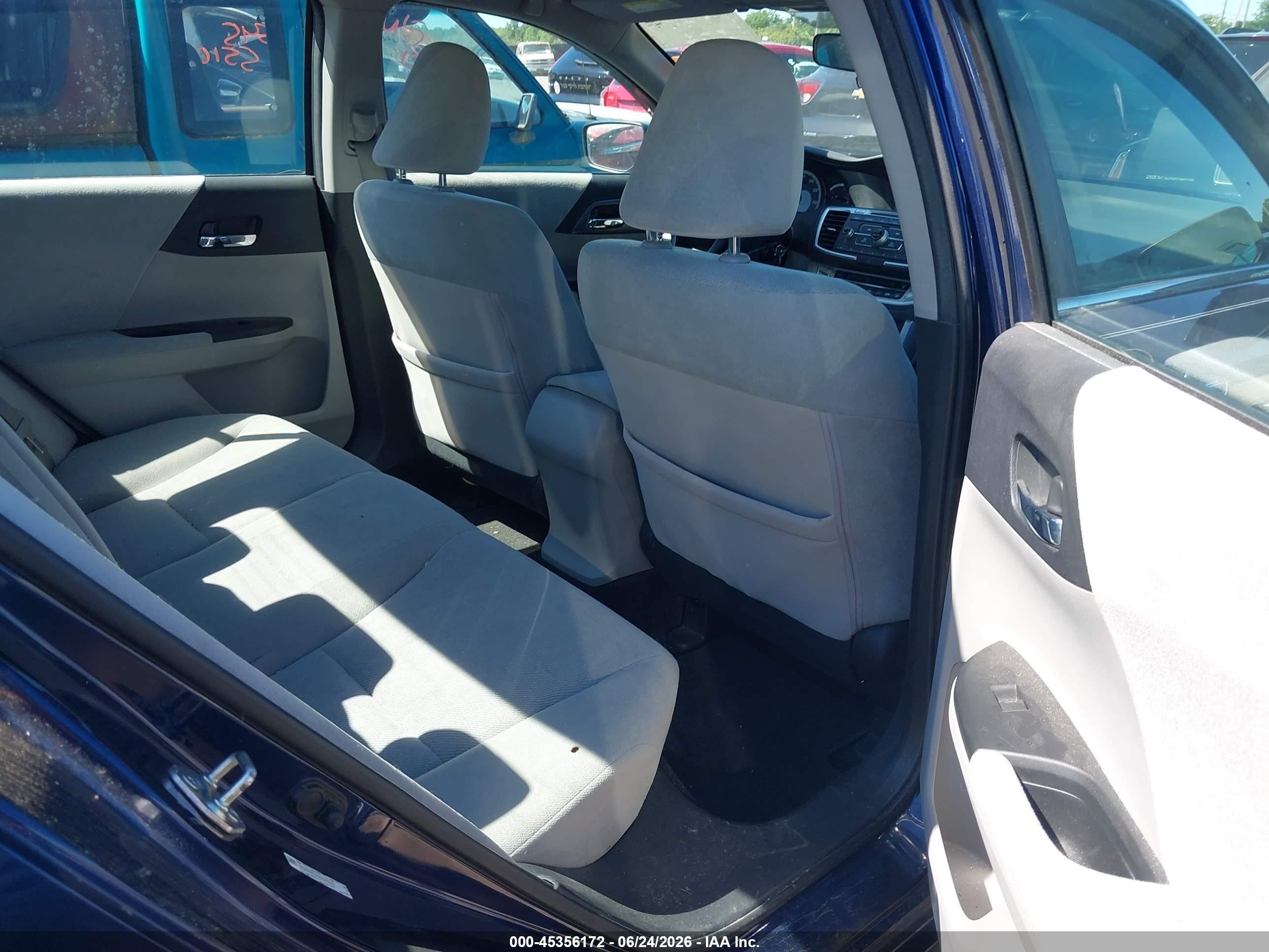 2013 Honda Accord Lx Blue vin: 1HGCR2F37DA015905