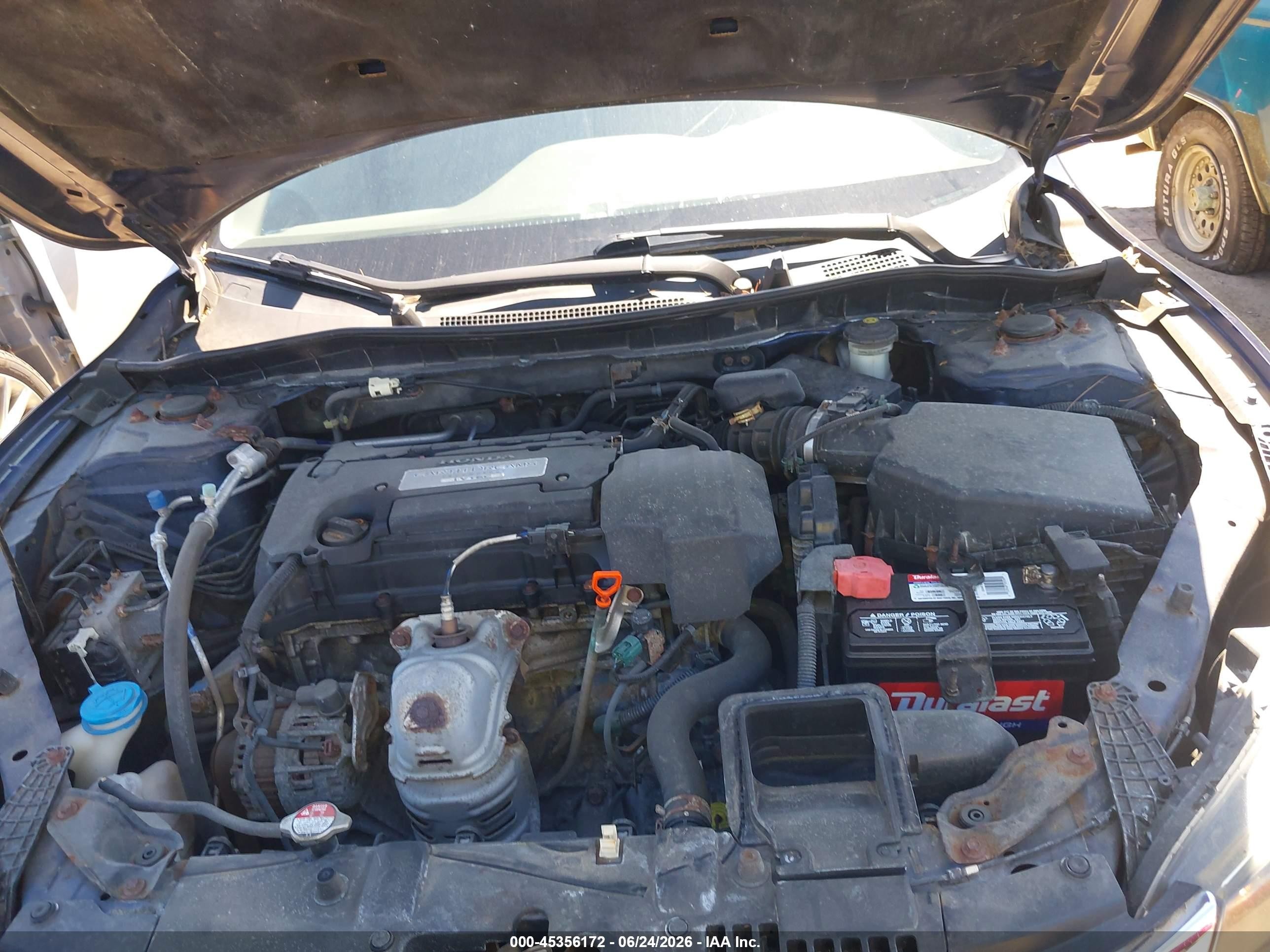 2013 Honda Accord Lx Blue vin: 1HGCR2F37DA015905