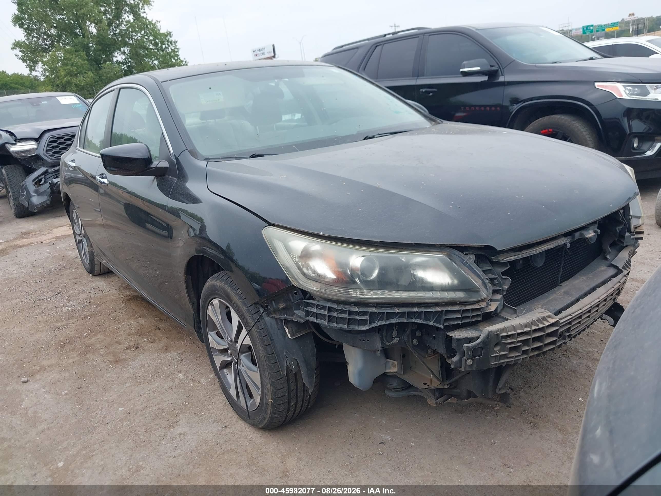 2013 Honda Accord Lx Black vin: 1HGCR2F37DA057488