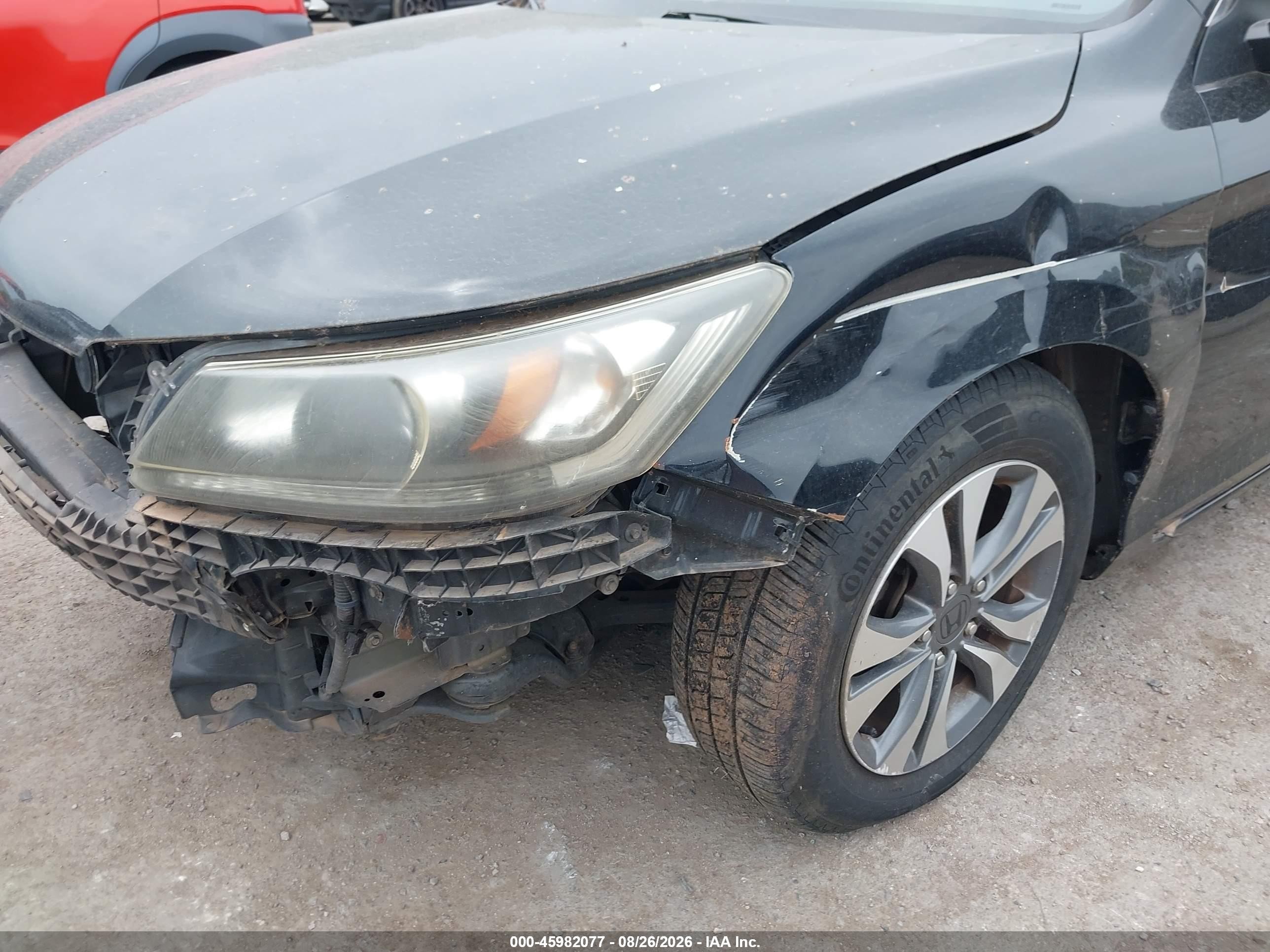 2013 Honda Accord Lx Black vin: 1HGCR2F37DA057488