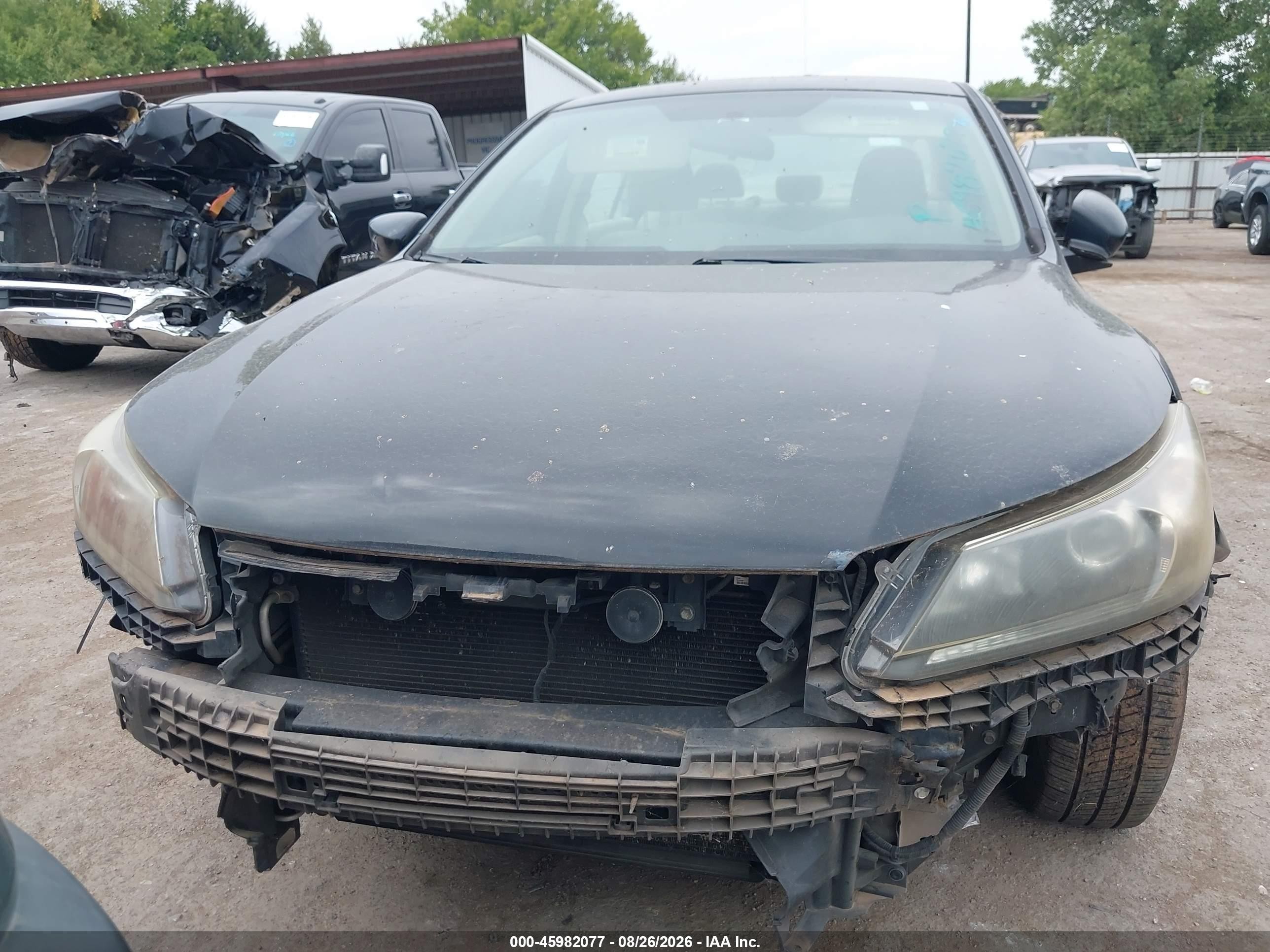 2013 Honda Accord Lx Black vin: 1HGCR2F37DA057488