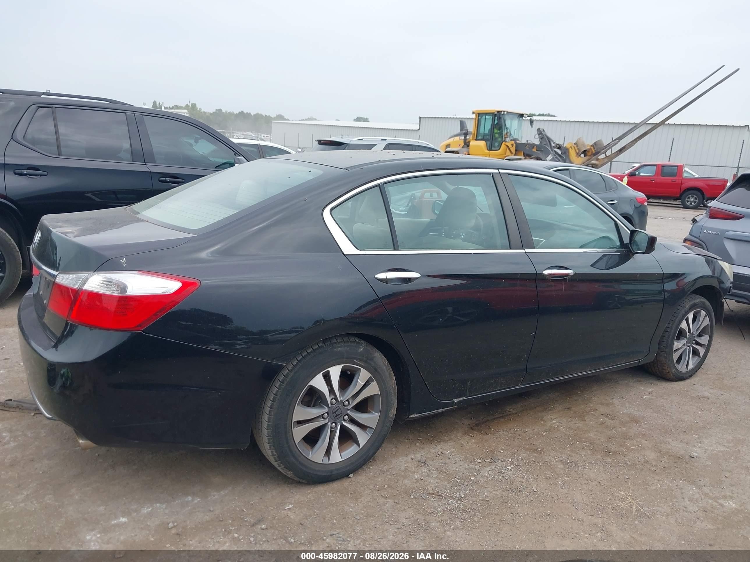 2013 Honda Accord Lx Black vin: 1HGCR2F37DA057488