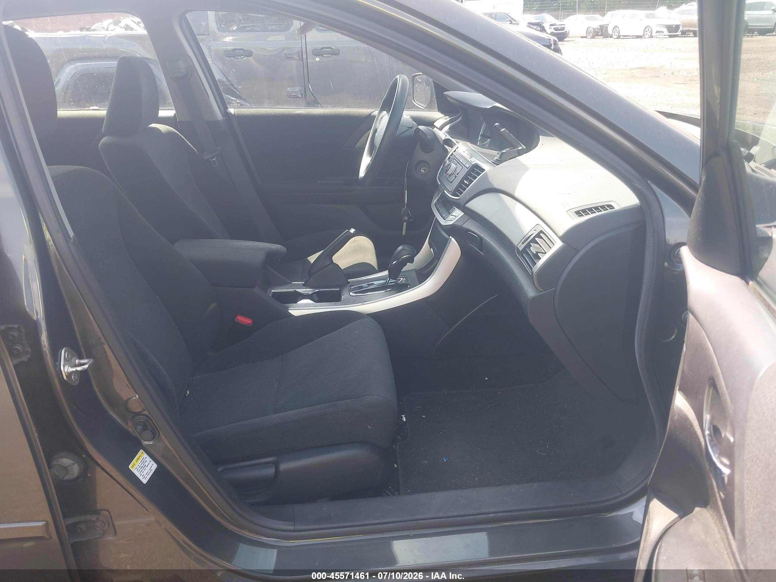 2013 Honda Accord Lx Gray vin: 1HGCR2F37DA062920