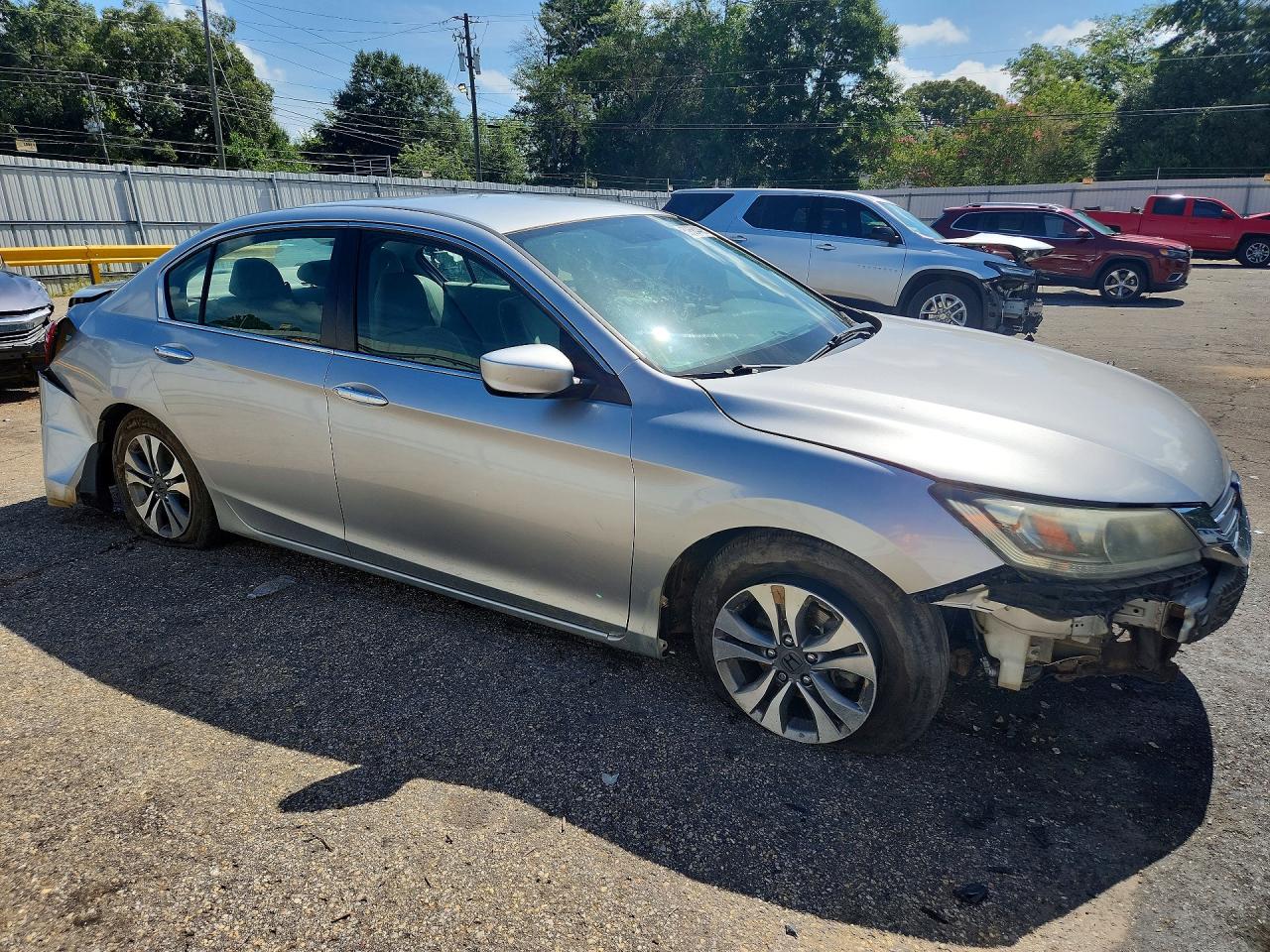 2013 Honda Accord Lx Silver vin: 1HGCR2F37DA072590