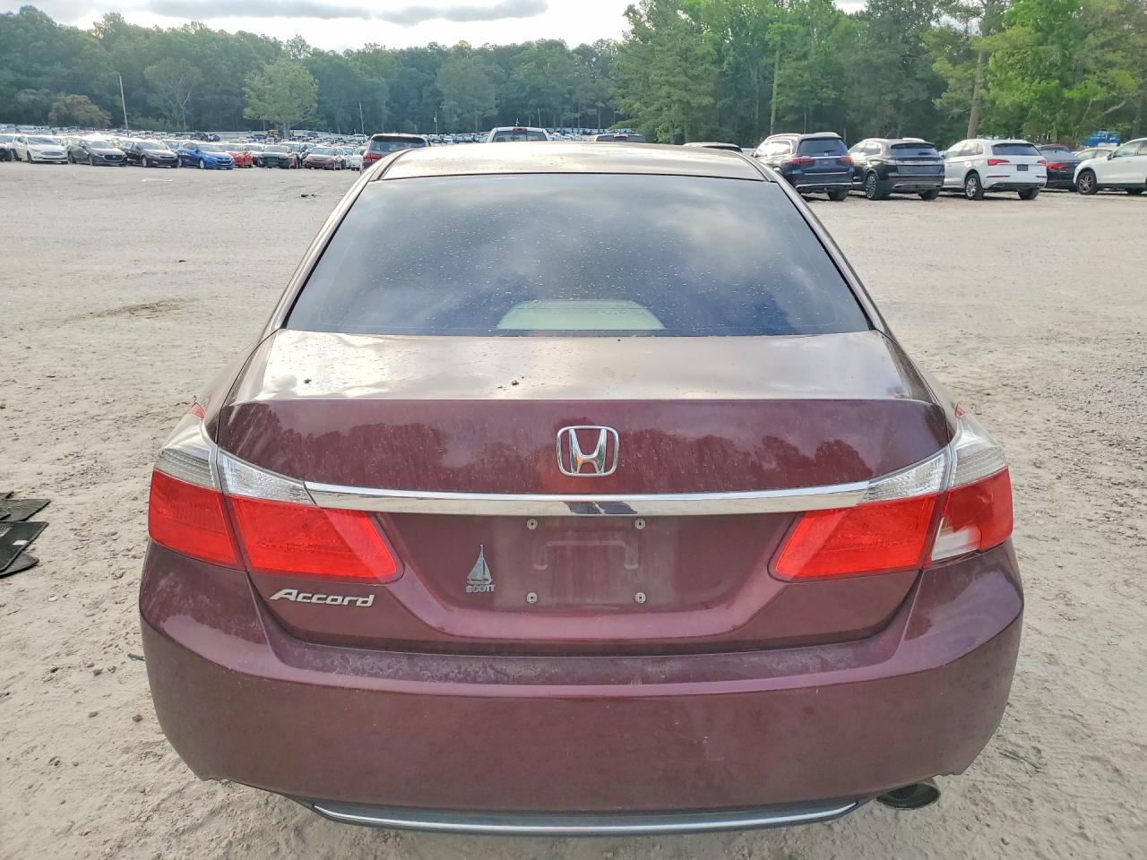 2013 Honda Accord Lx Burgundy vin: 1HGCR2F37DA082083