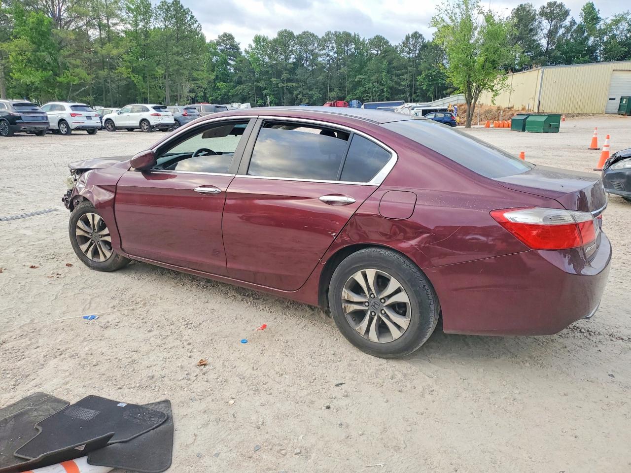 2013 Honda Accord Lx Burgundy vin: 1HGCR2F37DA082083