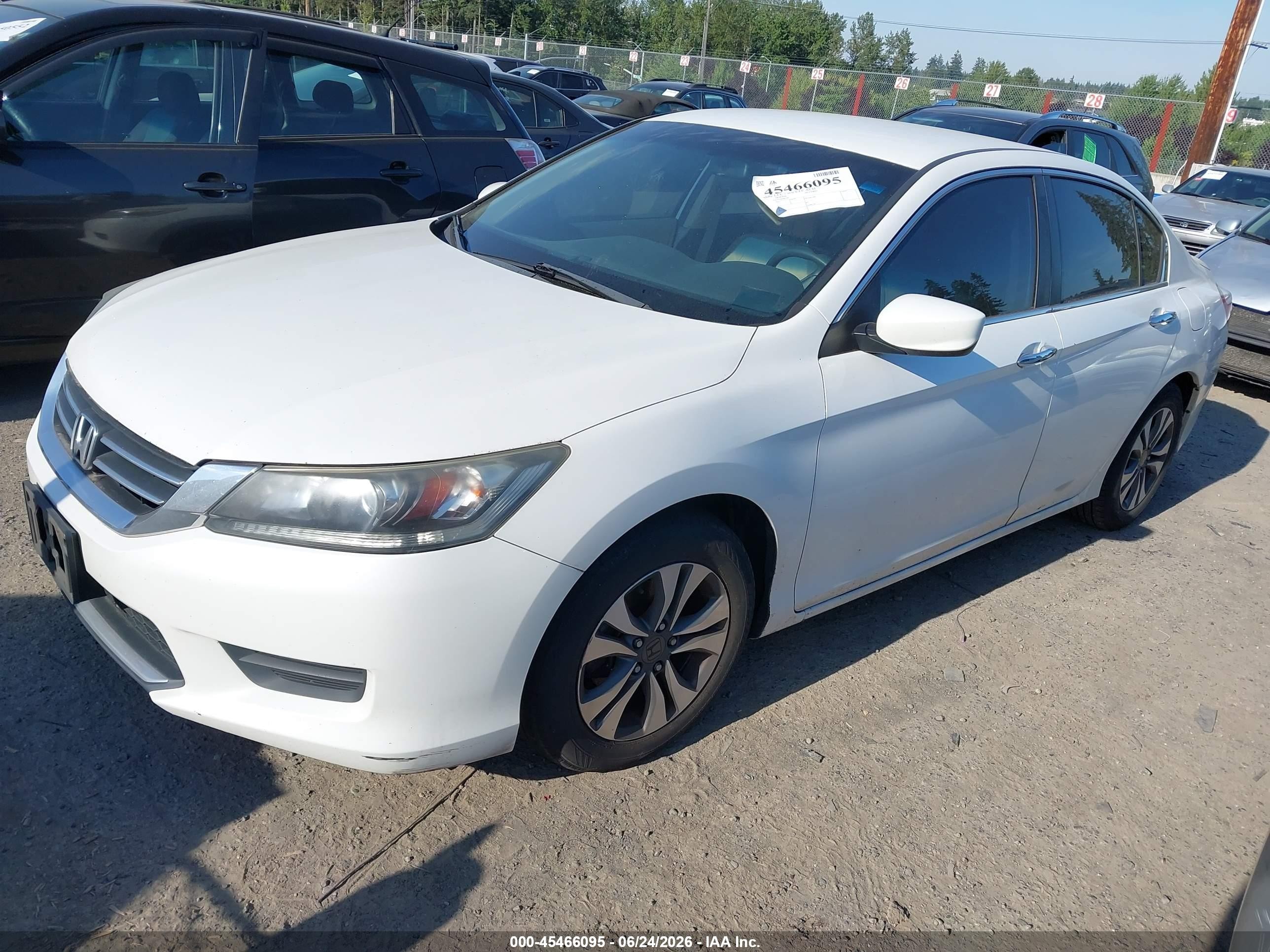 2013 Honda Accord Lx Белый vin: 1HGCR2F37DA088188