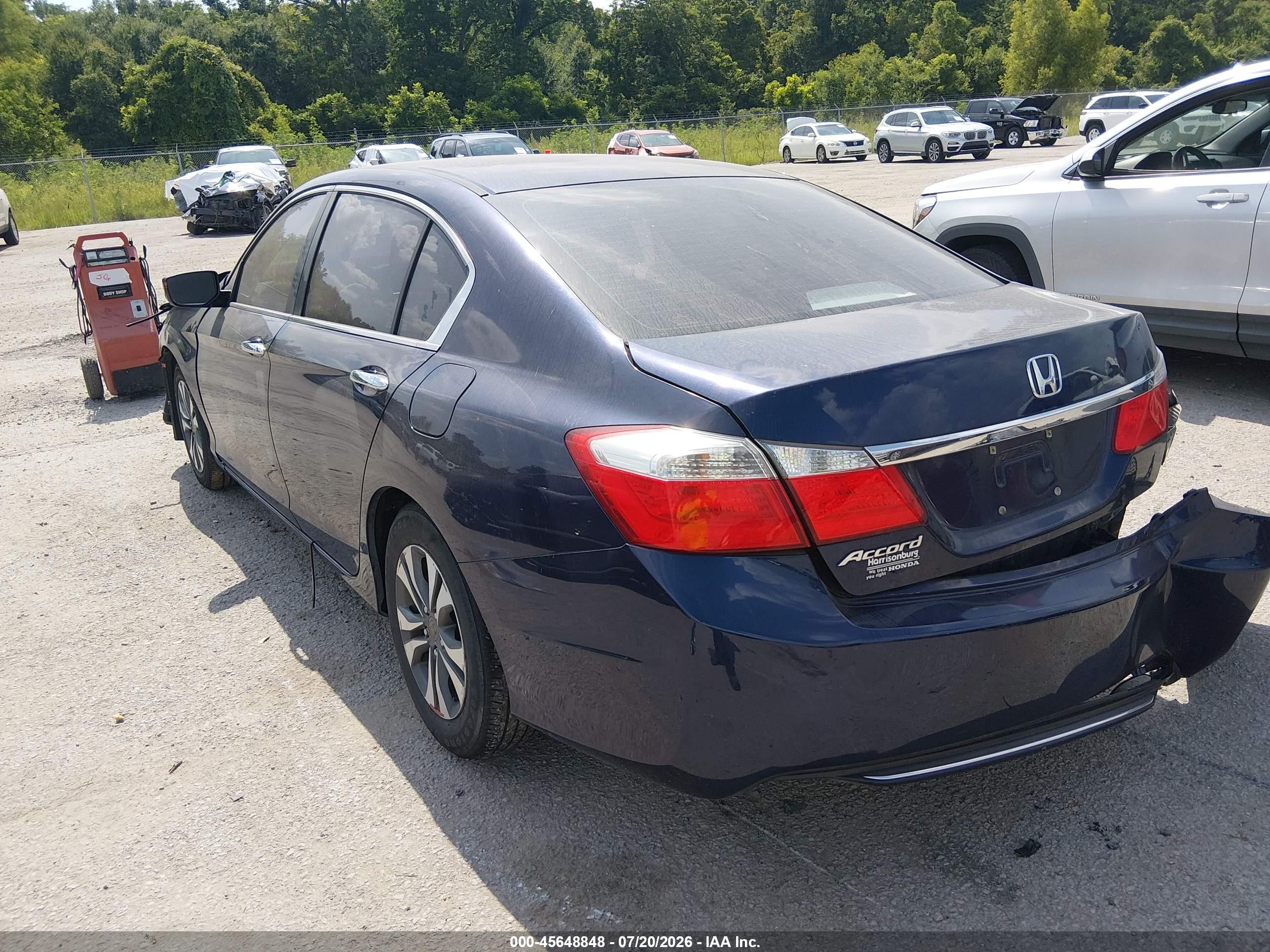 2013 Honda Accord Lx Синий vin: 1HGCR2F37DA118841