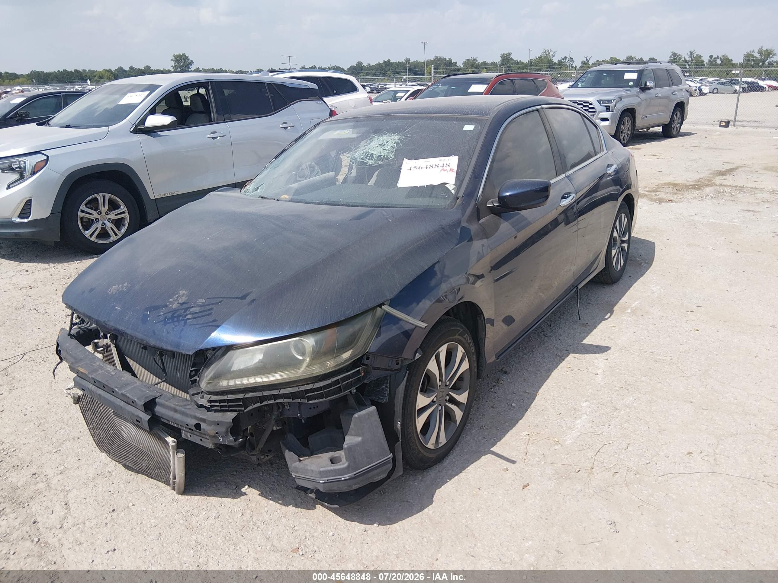 2013 Honda Accord Lx Синий vin: 1HGCR2F37DA118841
