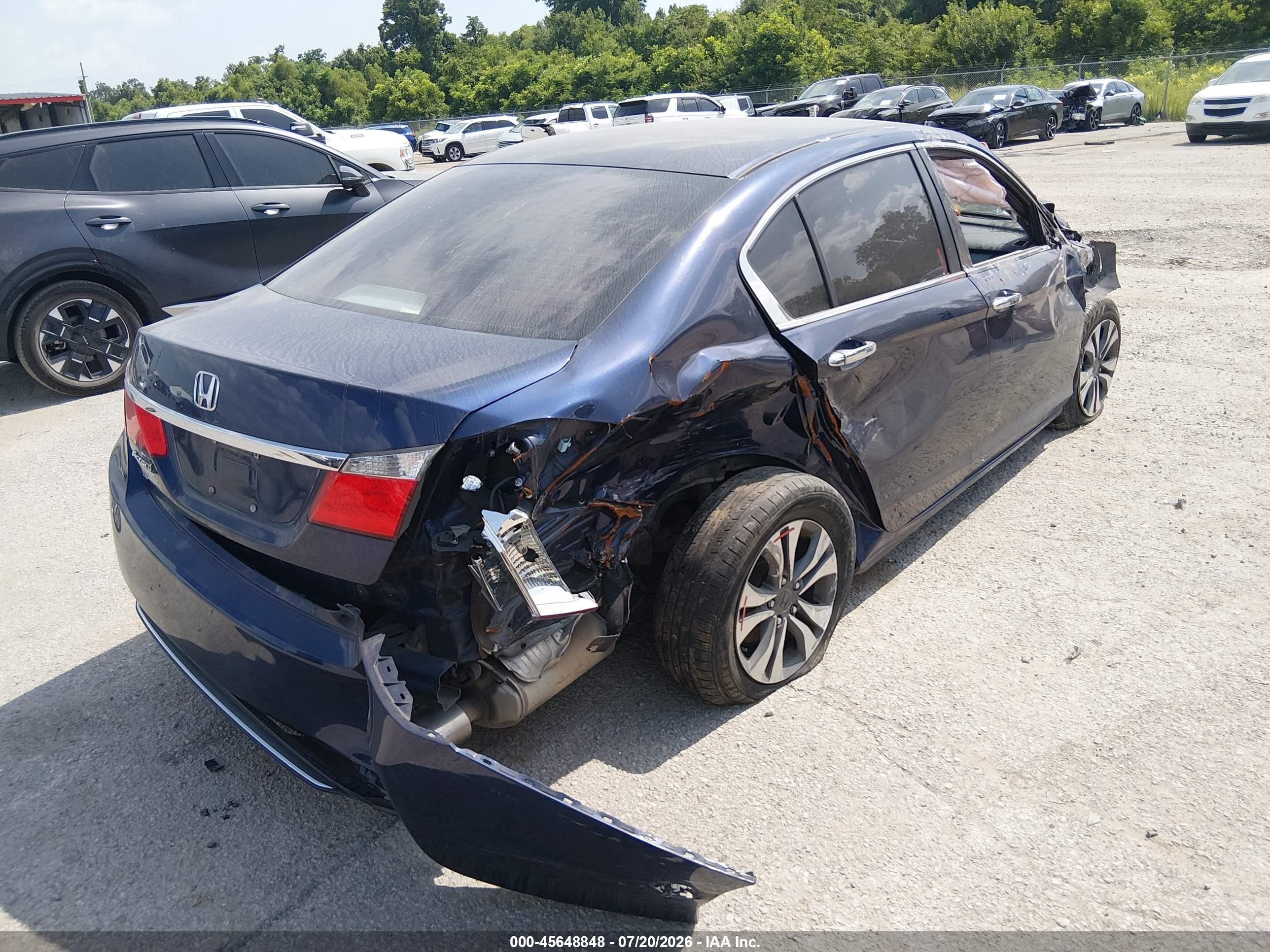 2013 Honda Accord Lx Синий vin: 1HGCR2F37DA118841