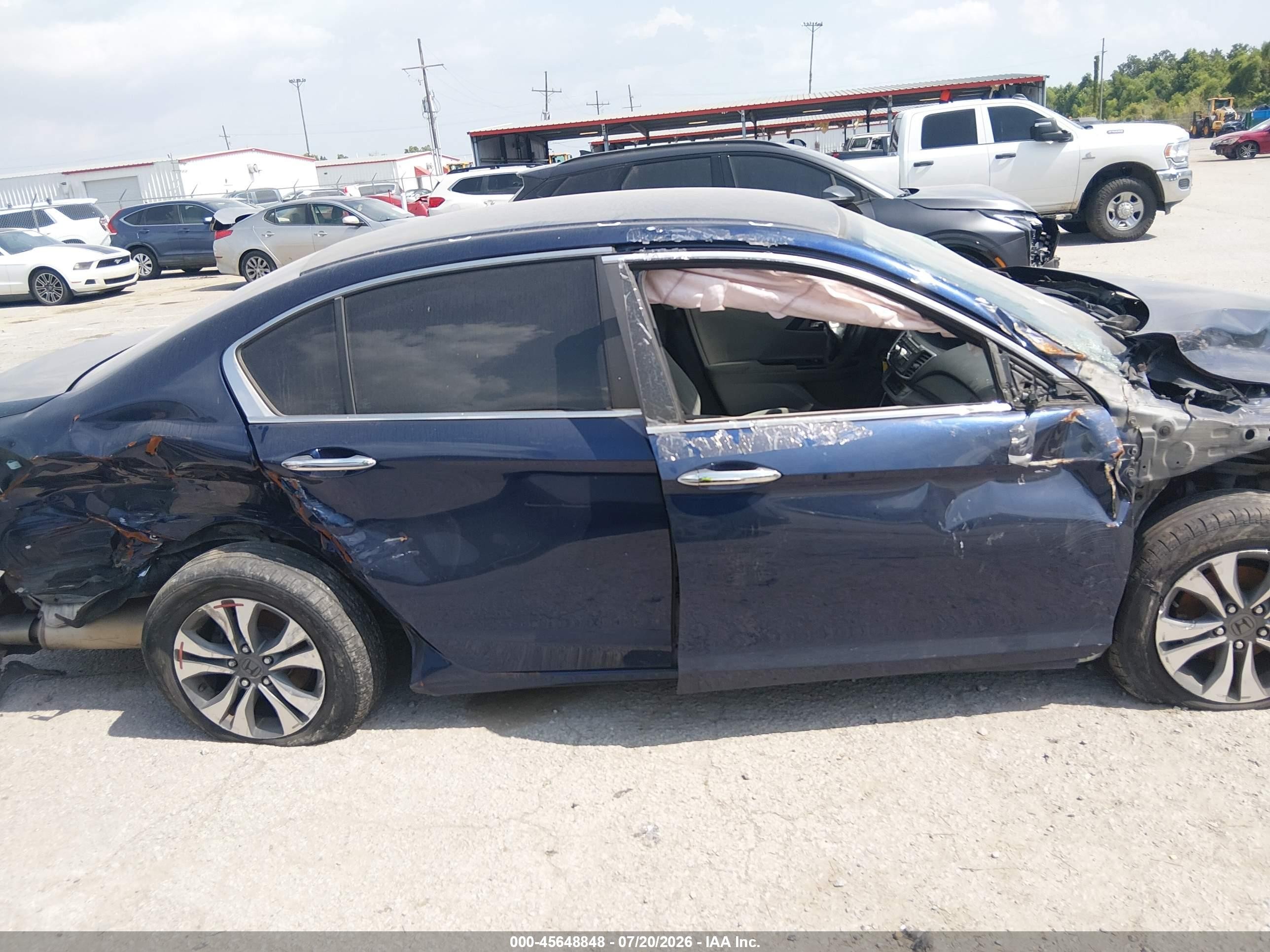 2013 Honda Accord Lx Синий vin: 1HGCR2F37DA118841
