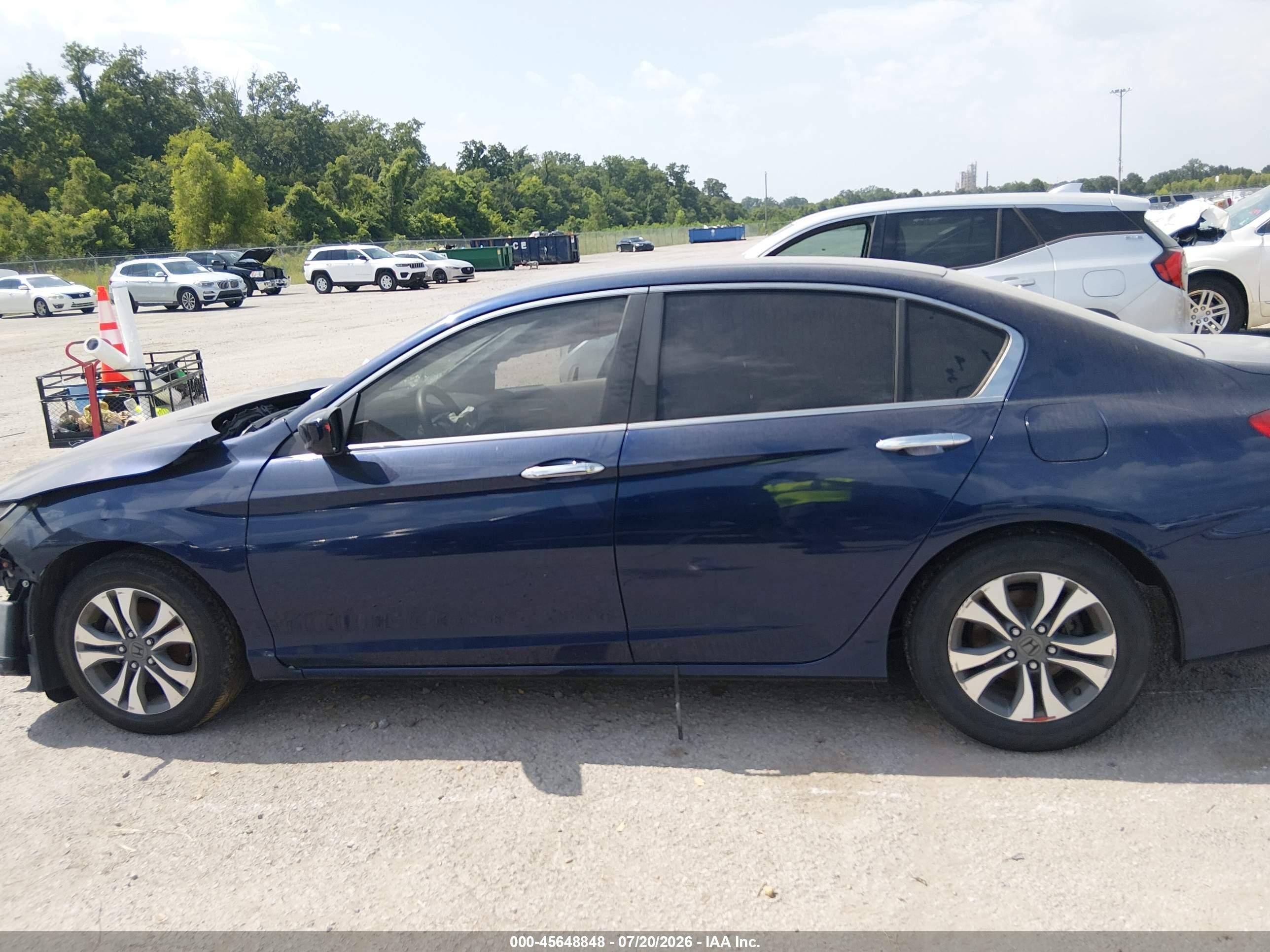2013 Honda Accord Lx Синий vin: 1HGCR2F37DA118841