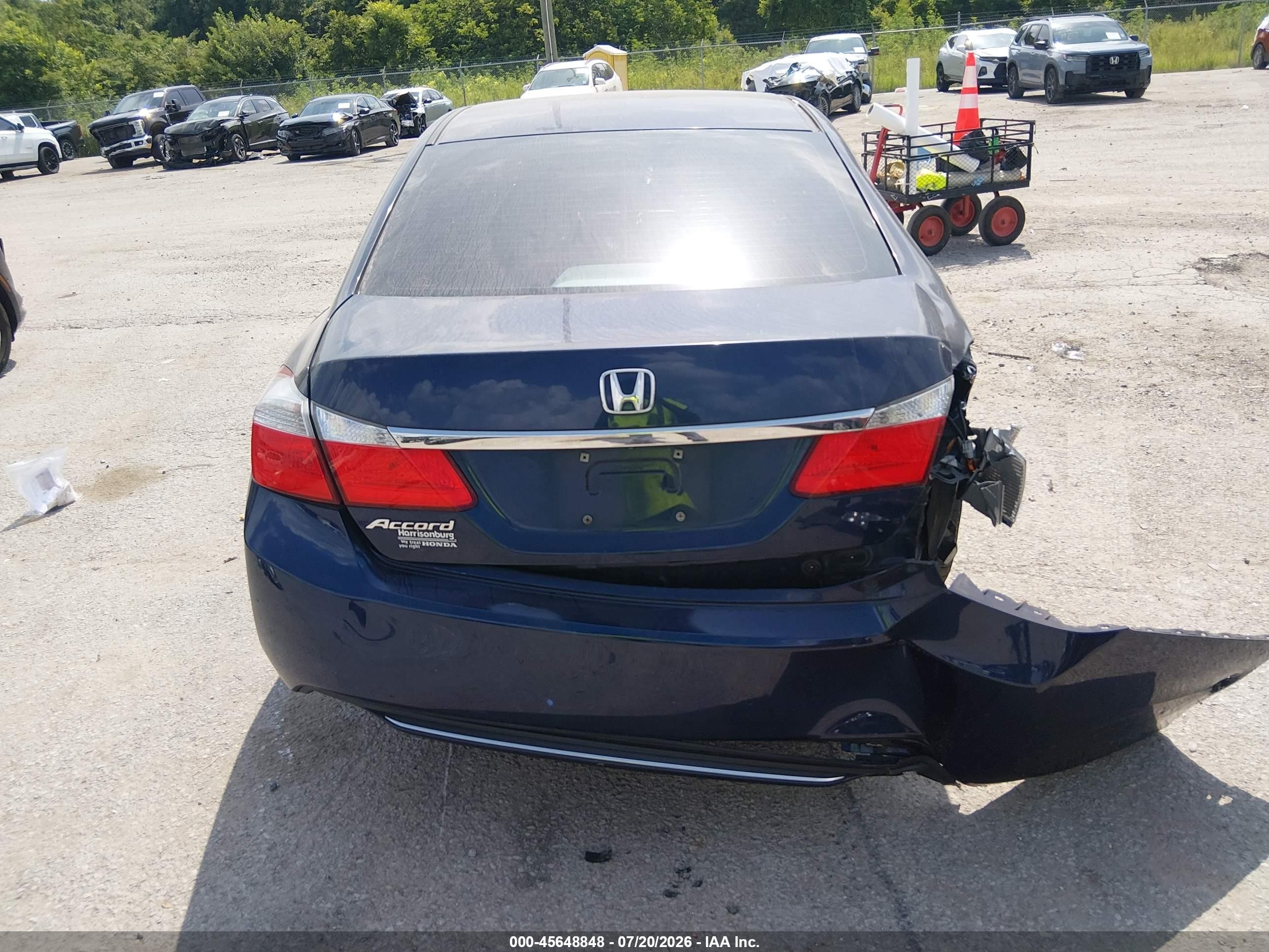 2013 Honda Accord Lx Синий vin: 1HGCR2F37DA118841