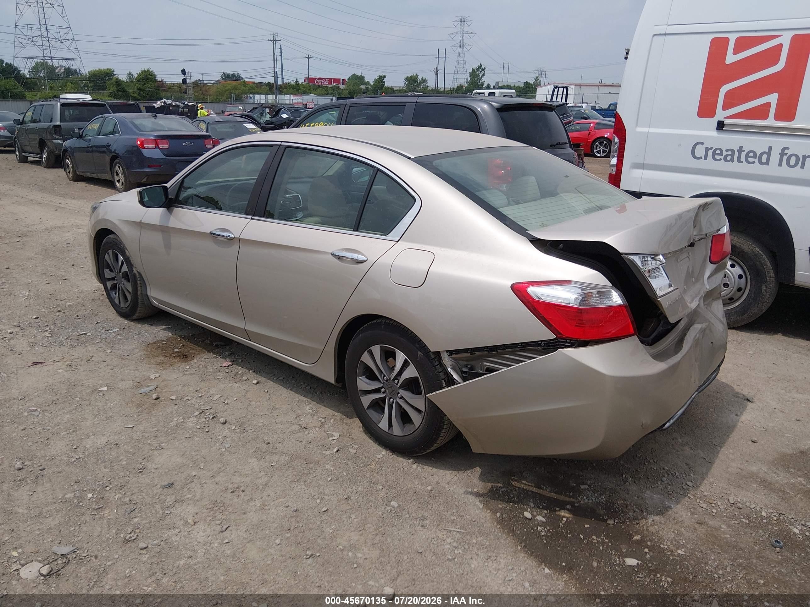 2013 Honda Accord Lx Gold vin: 1HGCR2F37DA132447