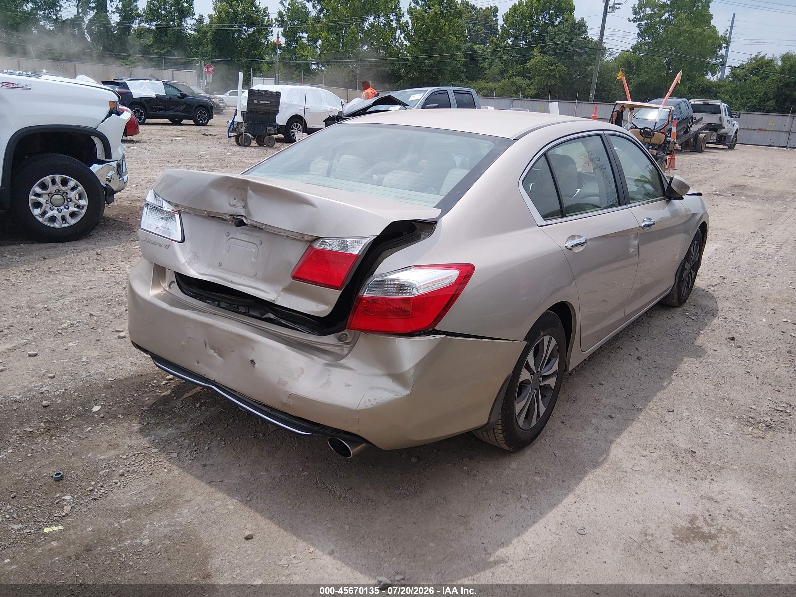 2013 Honda Accord Lx Gold vin: 1HGCR2F37DA132447