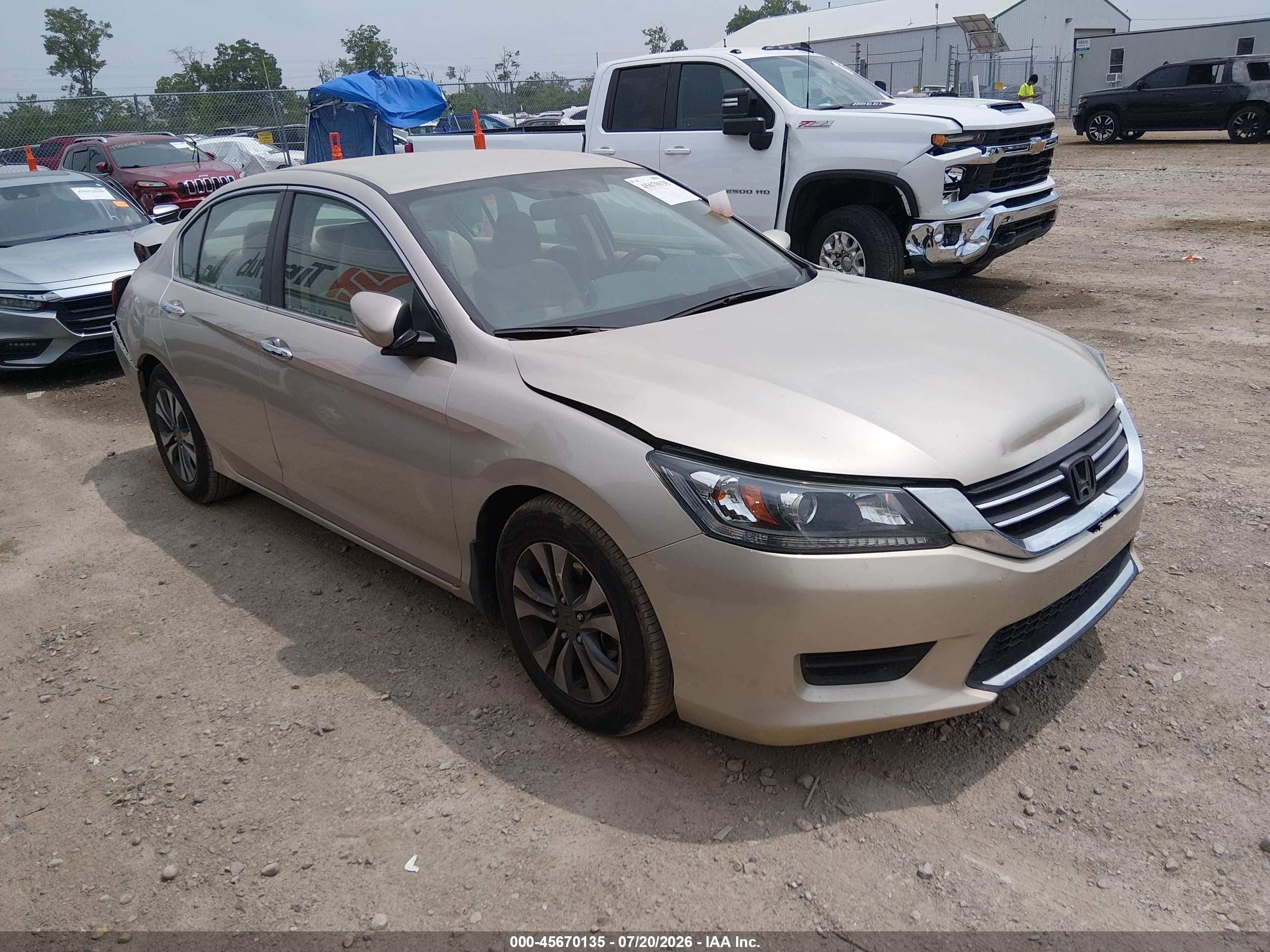 2013 Honda Accord Lx Gold vin: 1HGCR2F37DA132447
