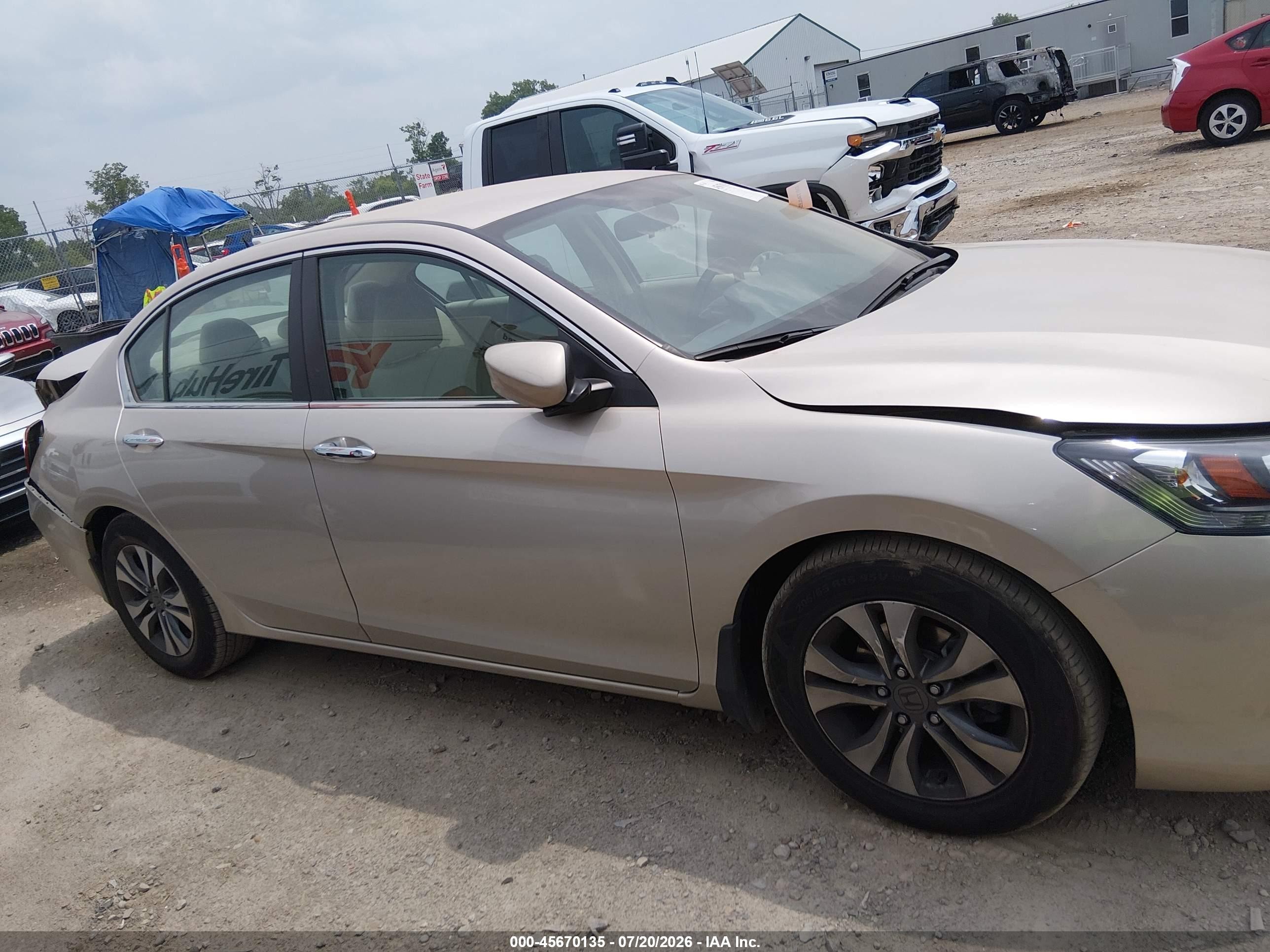 2013 Honda Accord Lx Gold vin: 1HGCR2F37DA132447