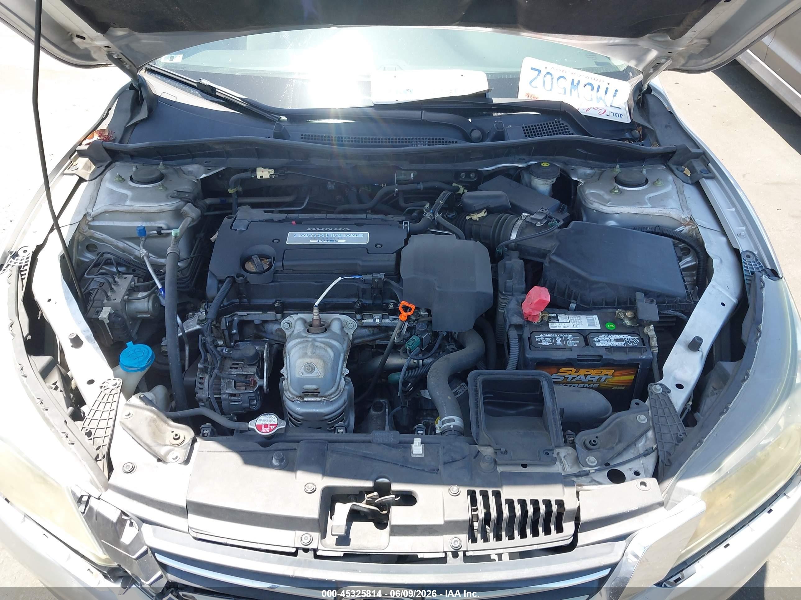 2013 Honda Accord Lx Silver vin: 1HGCR2F37DA141634